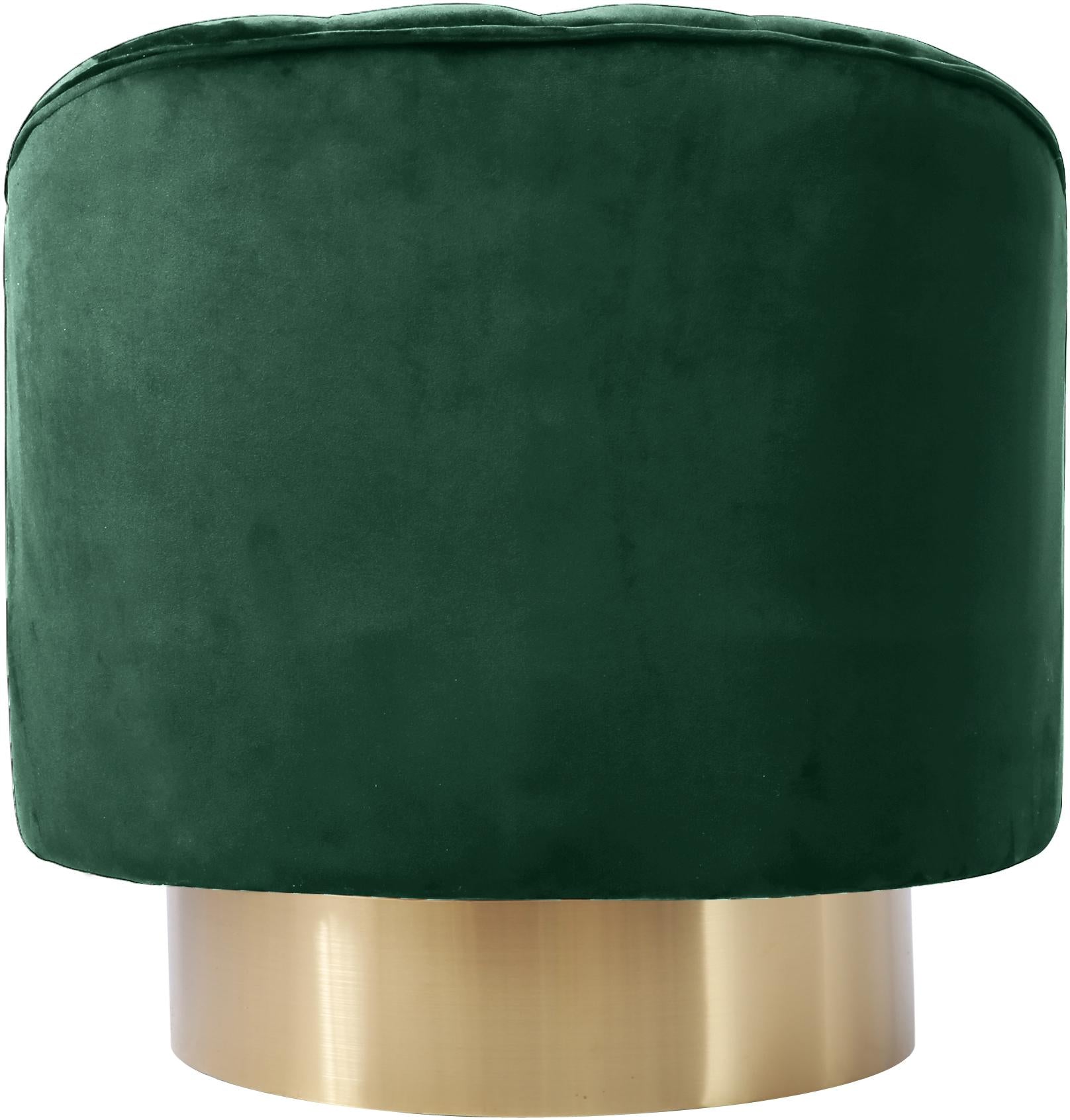 Farrah Green Velvet Accent Chair - Luxury Home Furniture (MI)