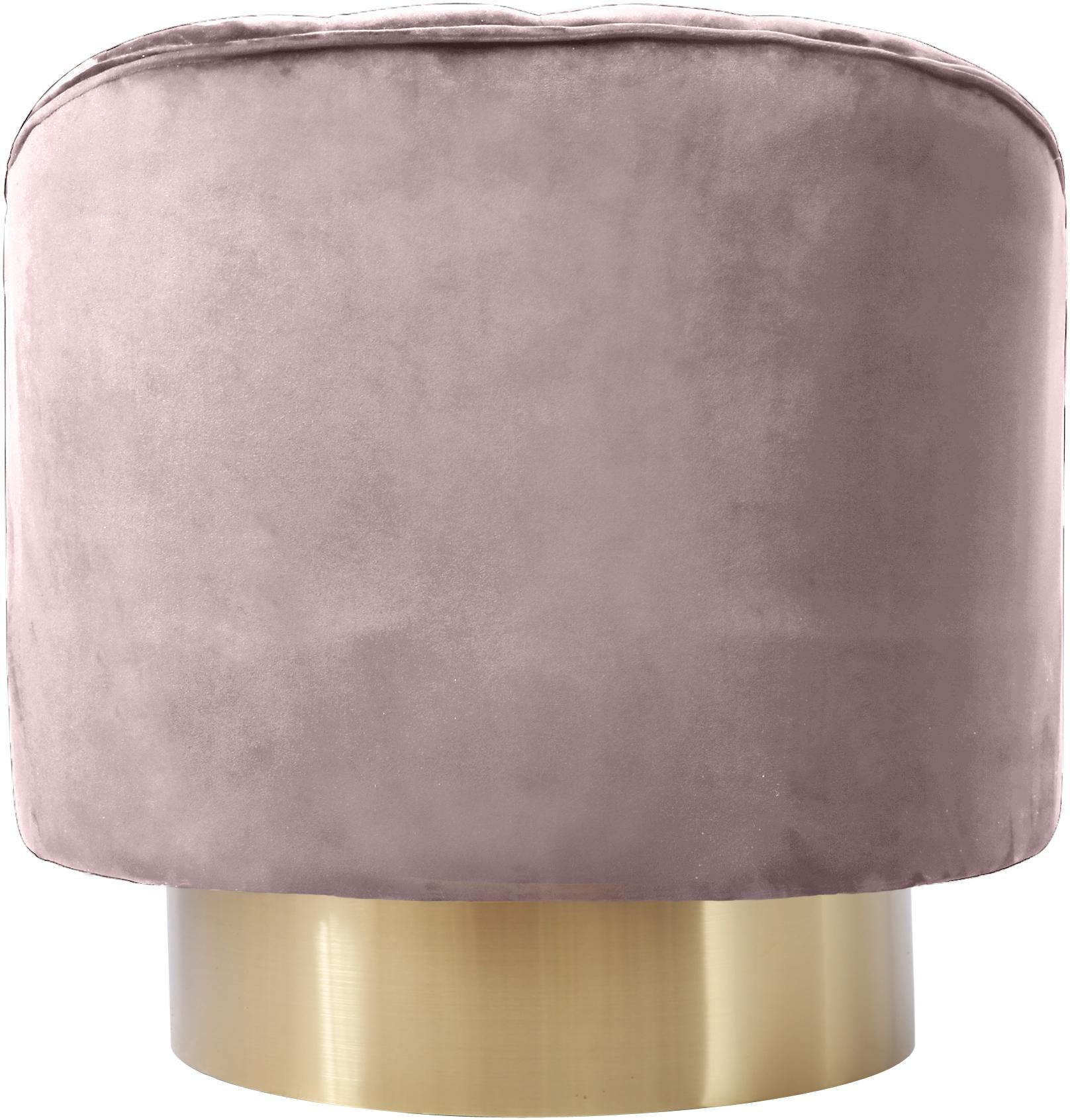 Farrah Pink Velvet Accent Chair - Luxury Home Furniture (MI)