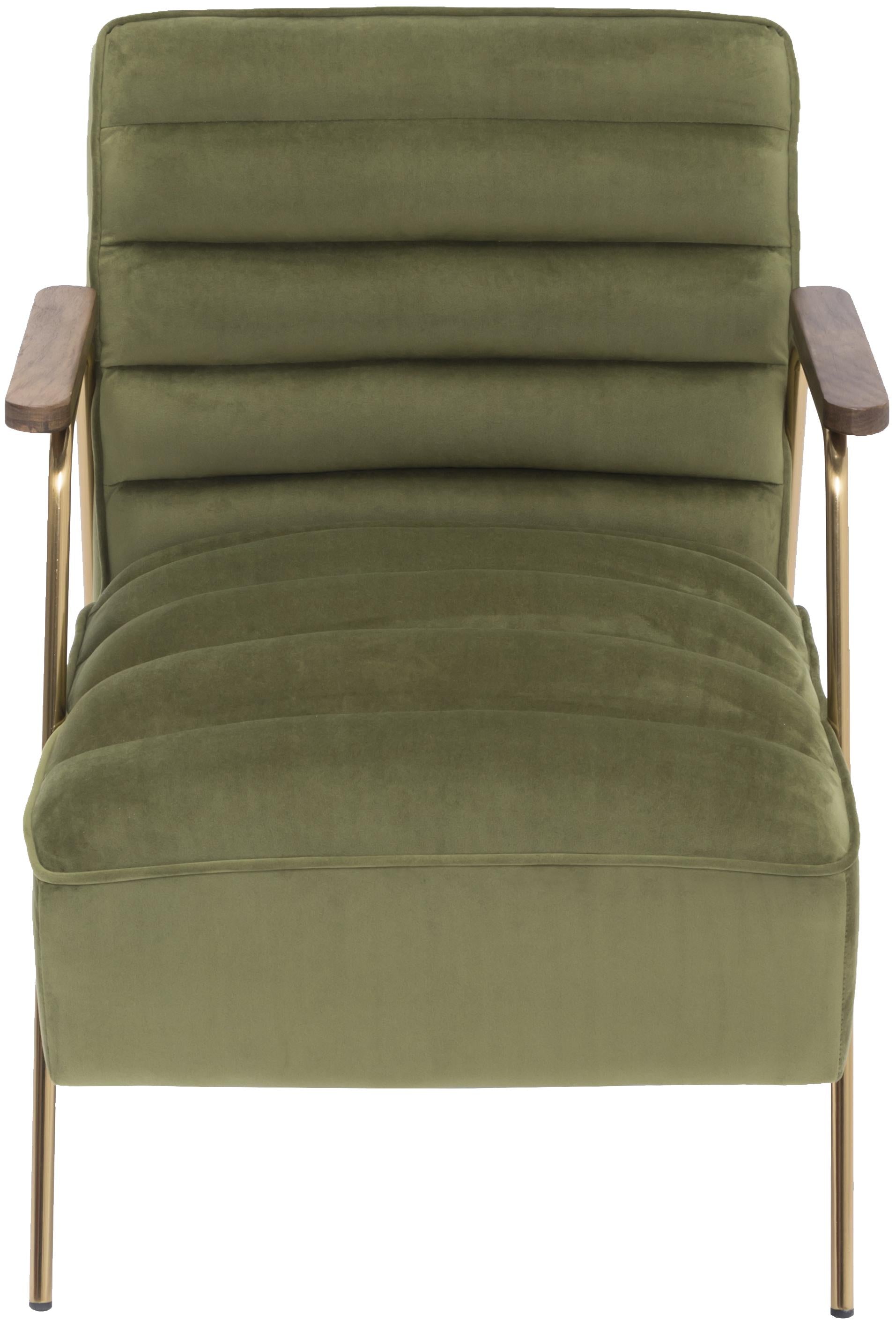 Woodford Olive Velvet Accent Chair - Luxury Home Furniture (MI)