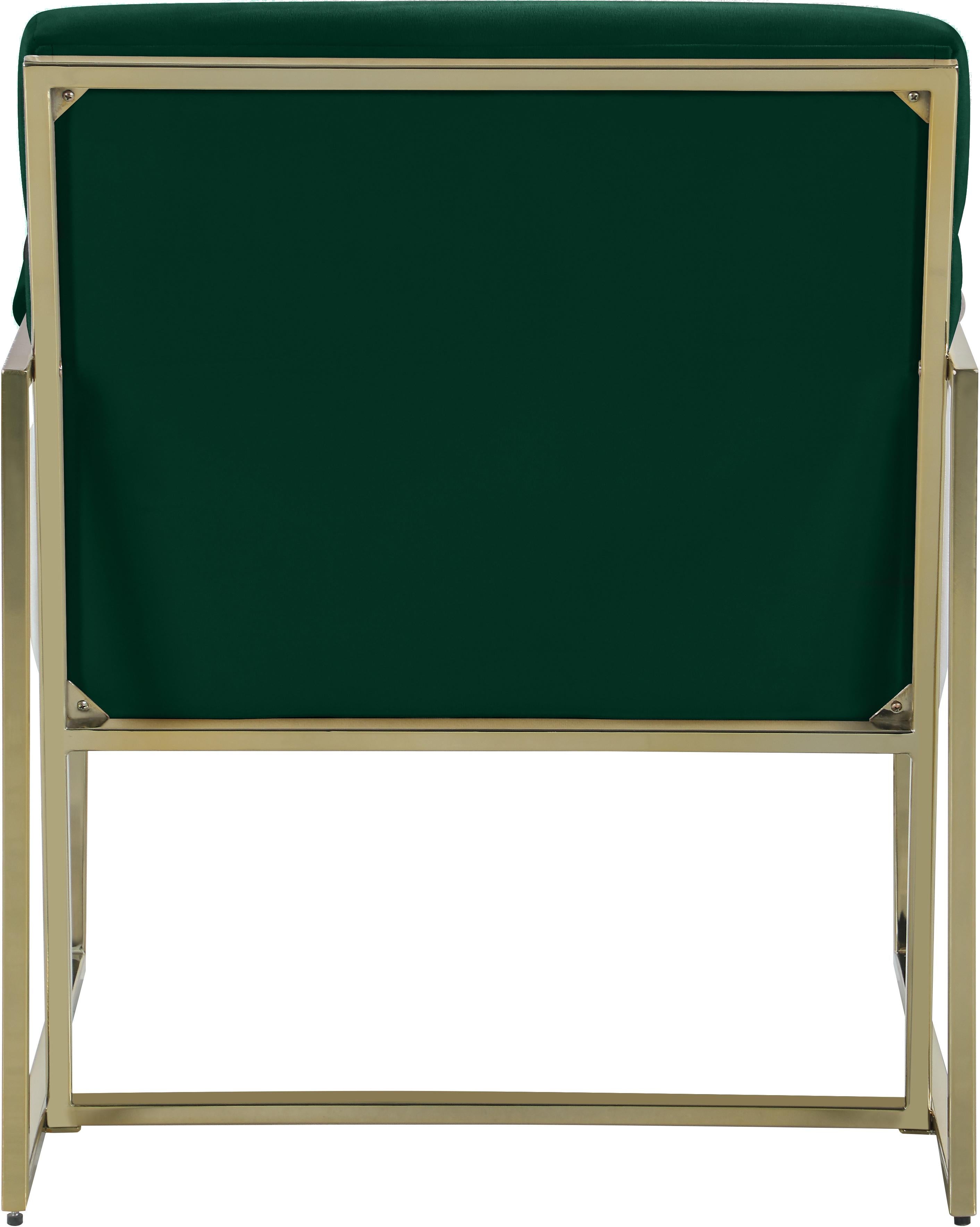 Wayne Green Velvet Accent Chair - Luxury Home Furniture (MI)