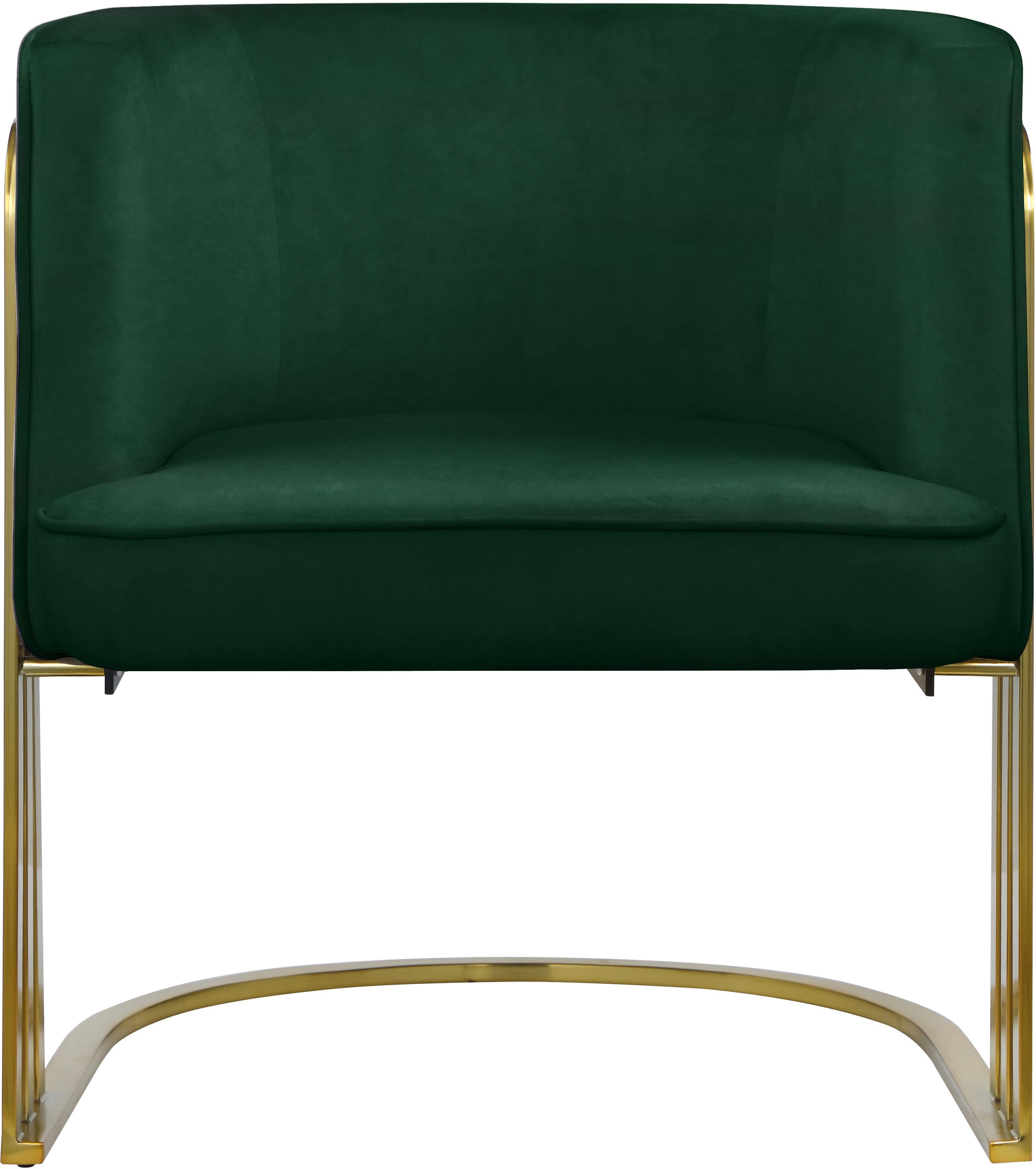 Rays Green Velvet Accent Chair - Luxury Home Furniture (MI)
