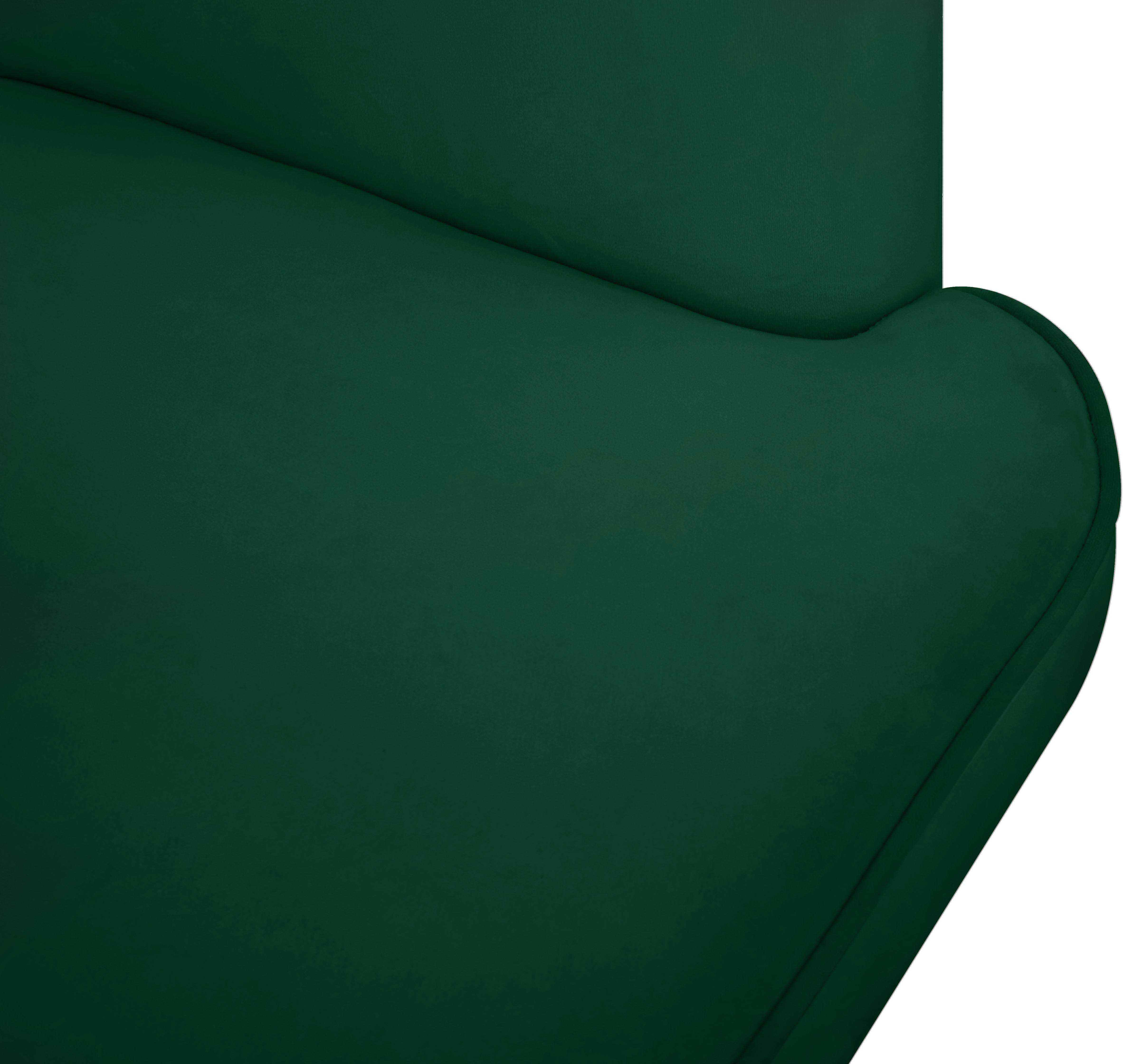 Rays Green Velvet Accent Chair - Luxury Home Furniture (MI)
