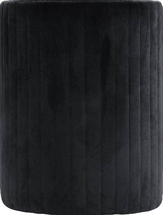 Selena Black Velvet Accent Chair and Ottoman Set - Luxury Home Furniture (MI)