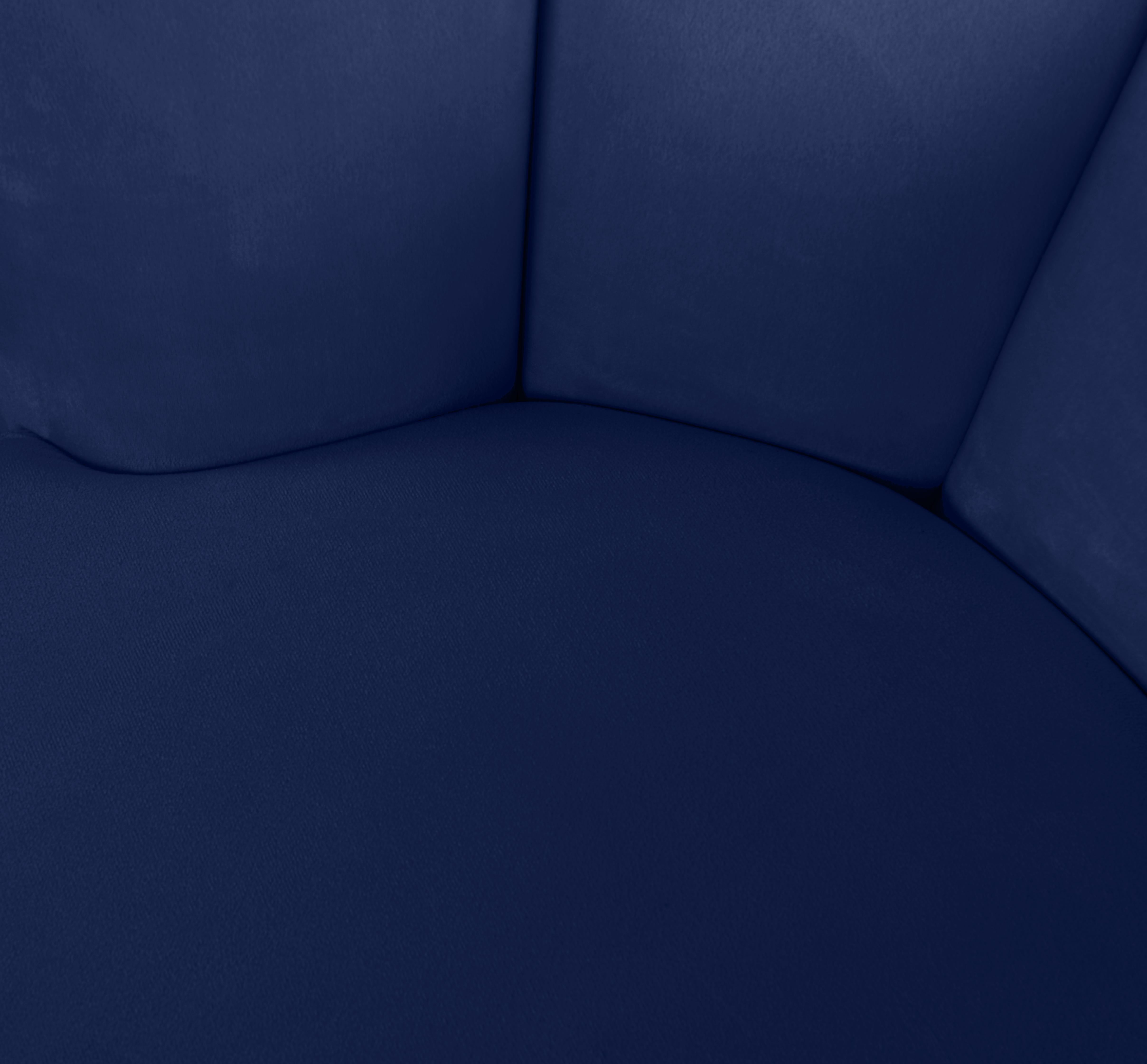 Lily Navy Velvet Accent Chair - Luxury Home Furniture (MI)