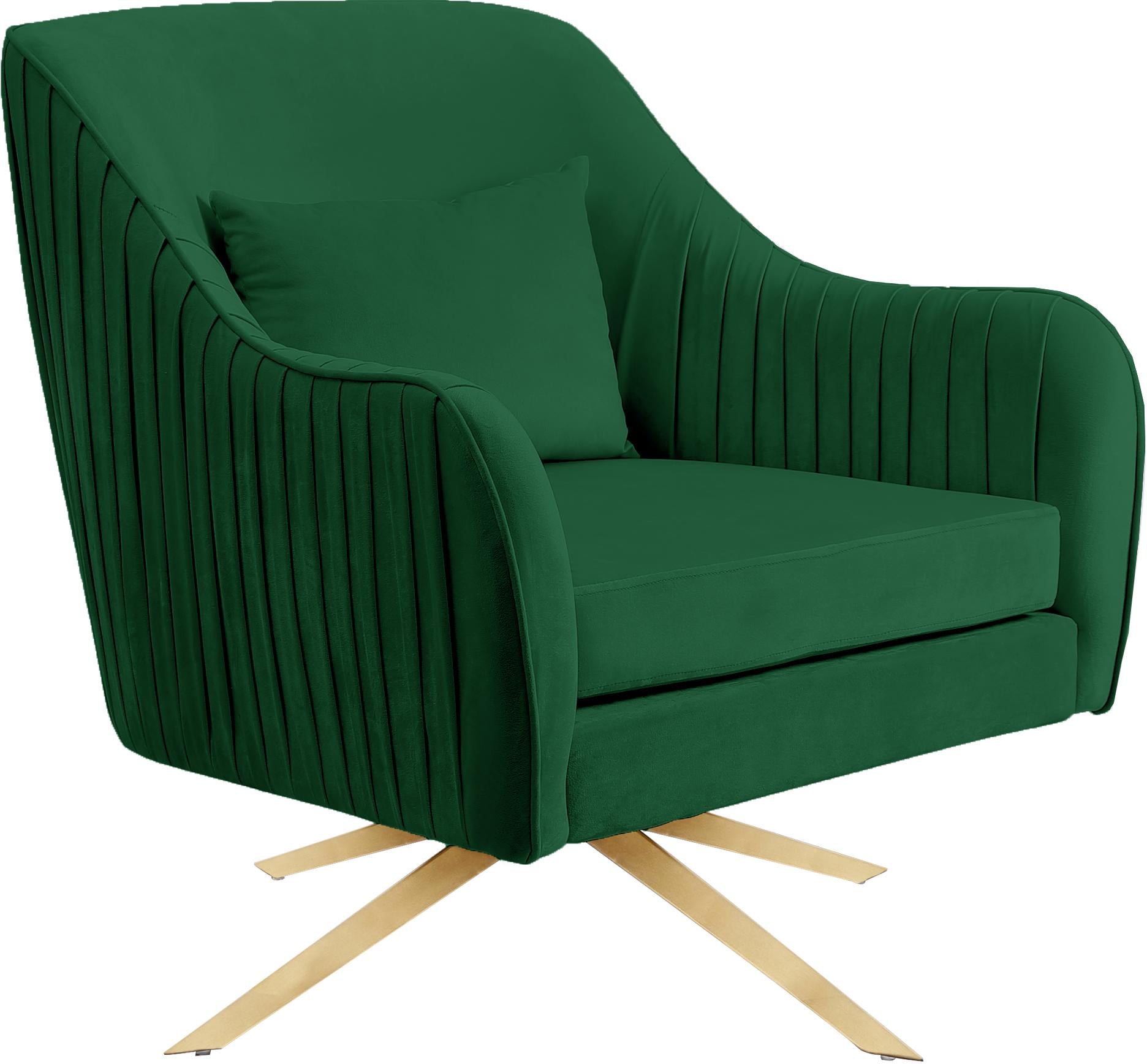 Paloma Green Velvet Accent Chair - Luxury Home Furniture (MI)