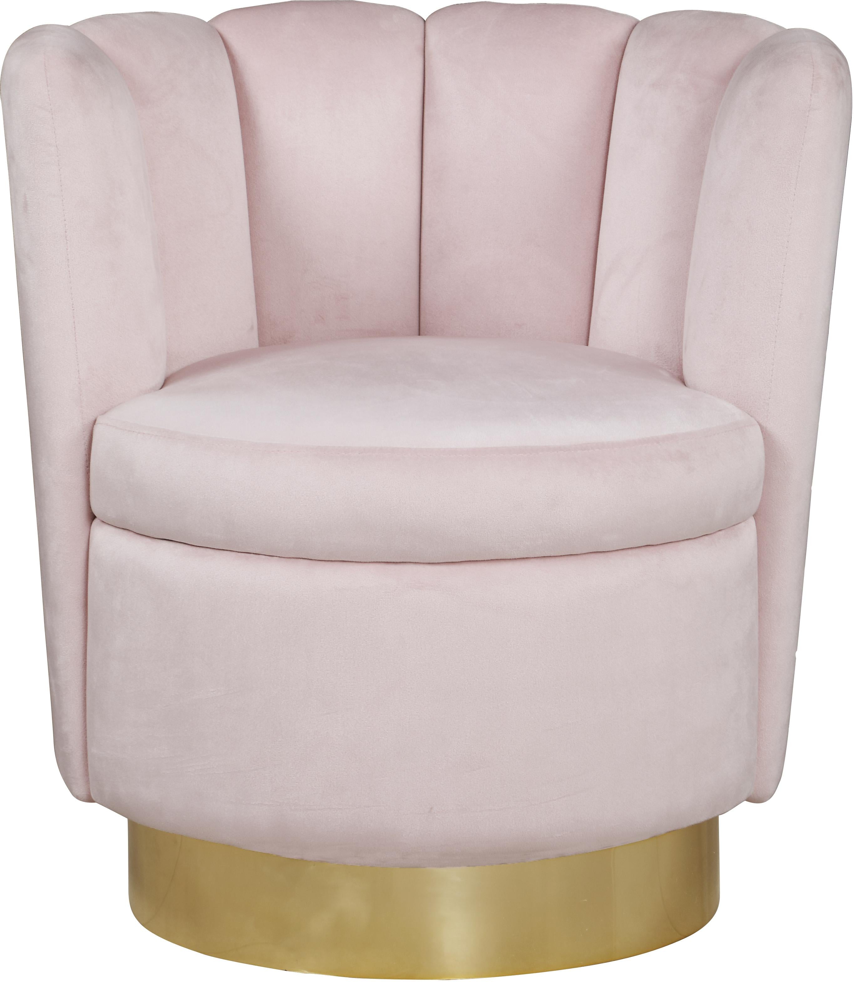 Lily Pink Velvet Accent Chair - Luxury Home Furniture (MI)