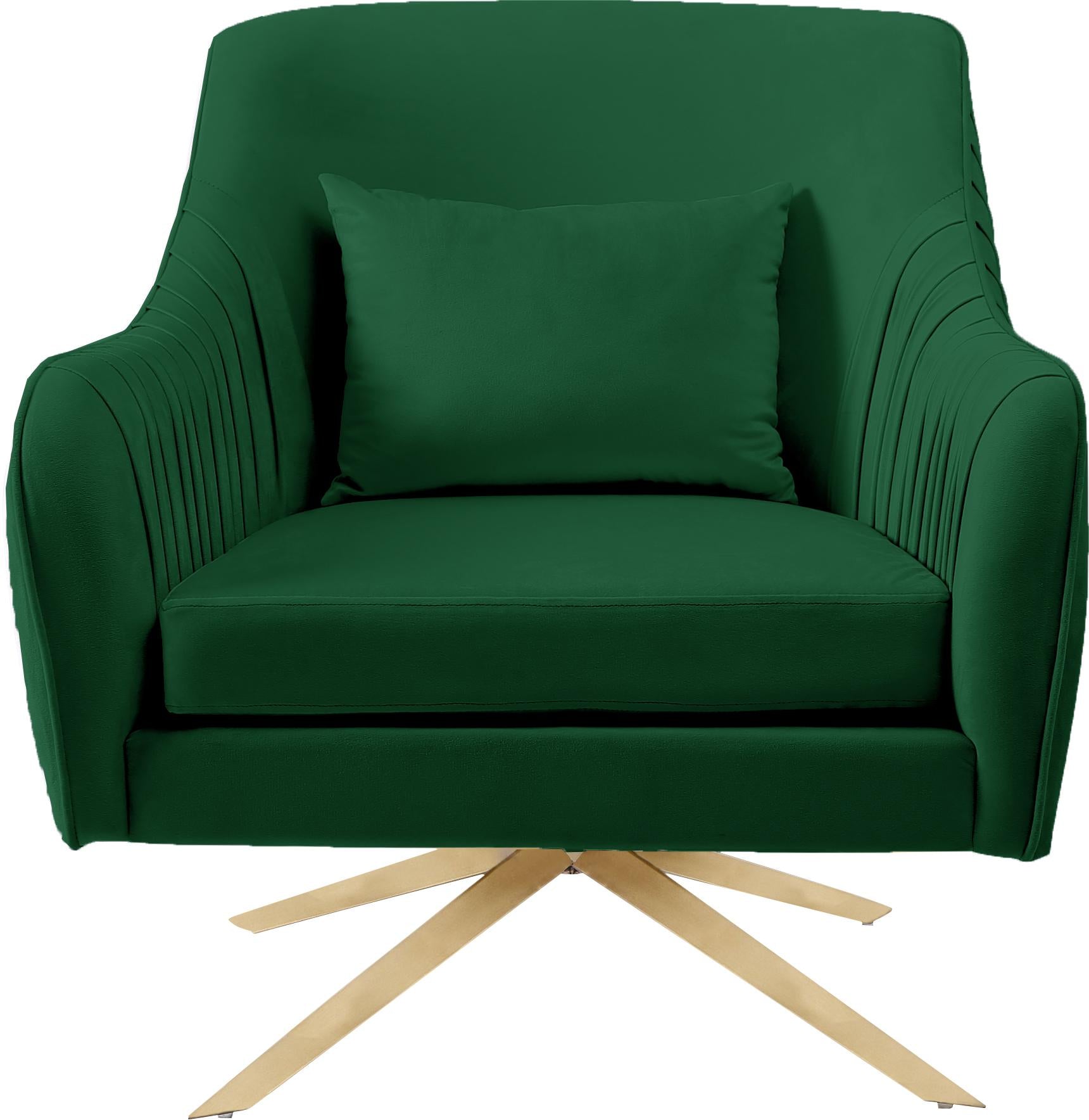 Paloma Green Velvet Accent Chair - Luxury Home Furniture (MI)