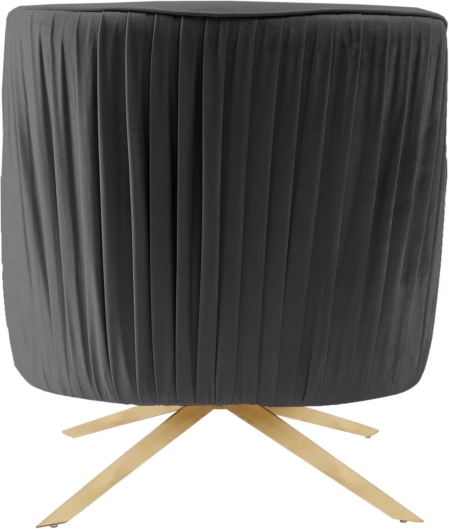Paloma Grey Velvet Accent Chair - Luxury Home Furniture (MI)