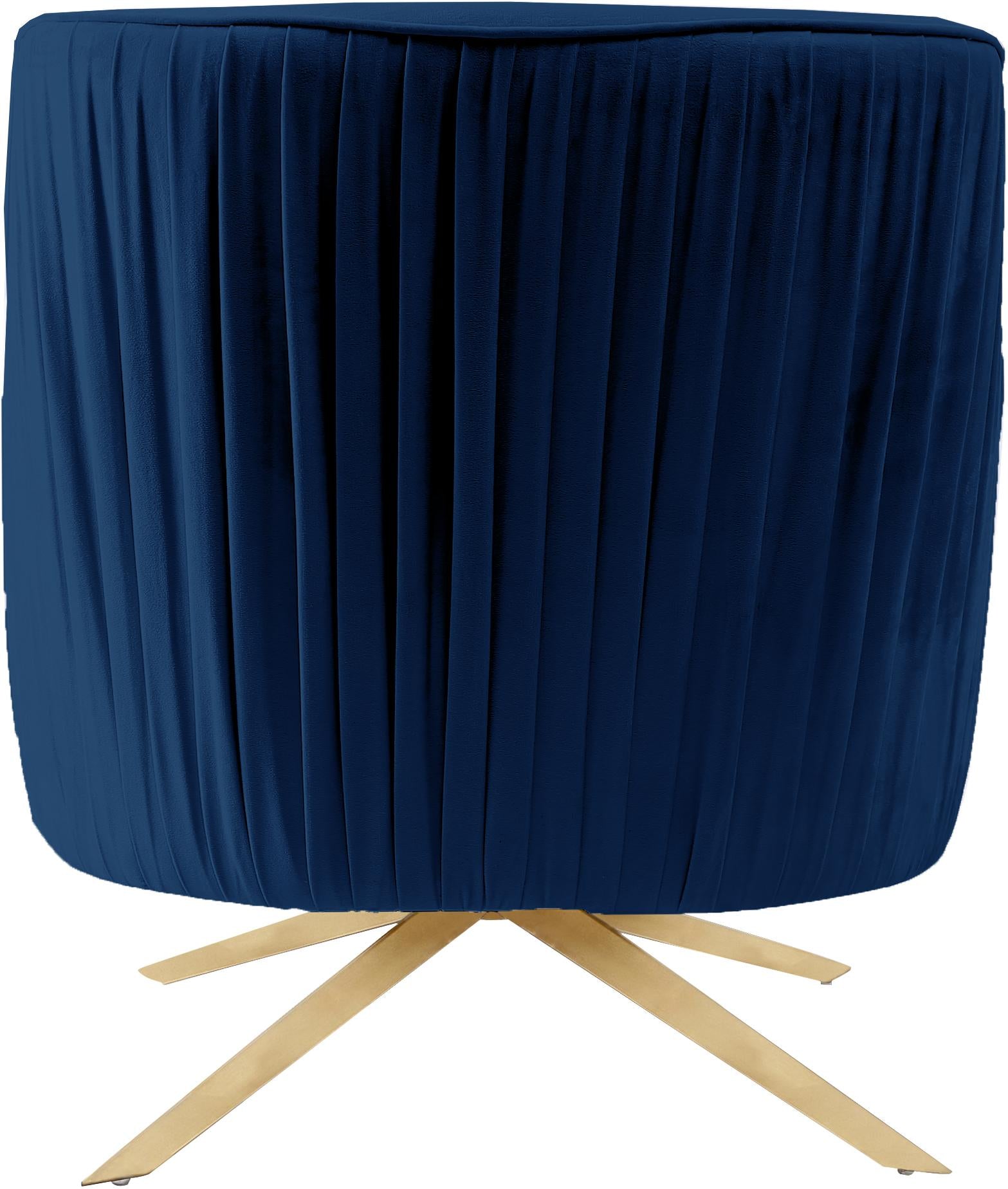 Paloma Navy Velvet Accent Chair - Luxury Home Furniture (MI)