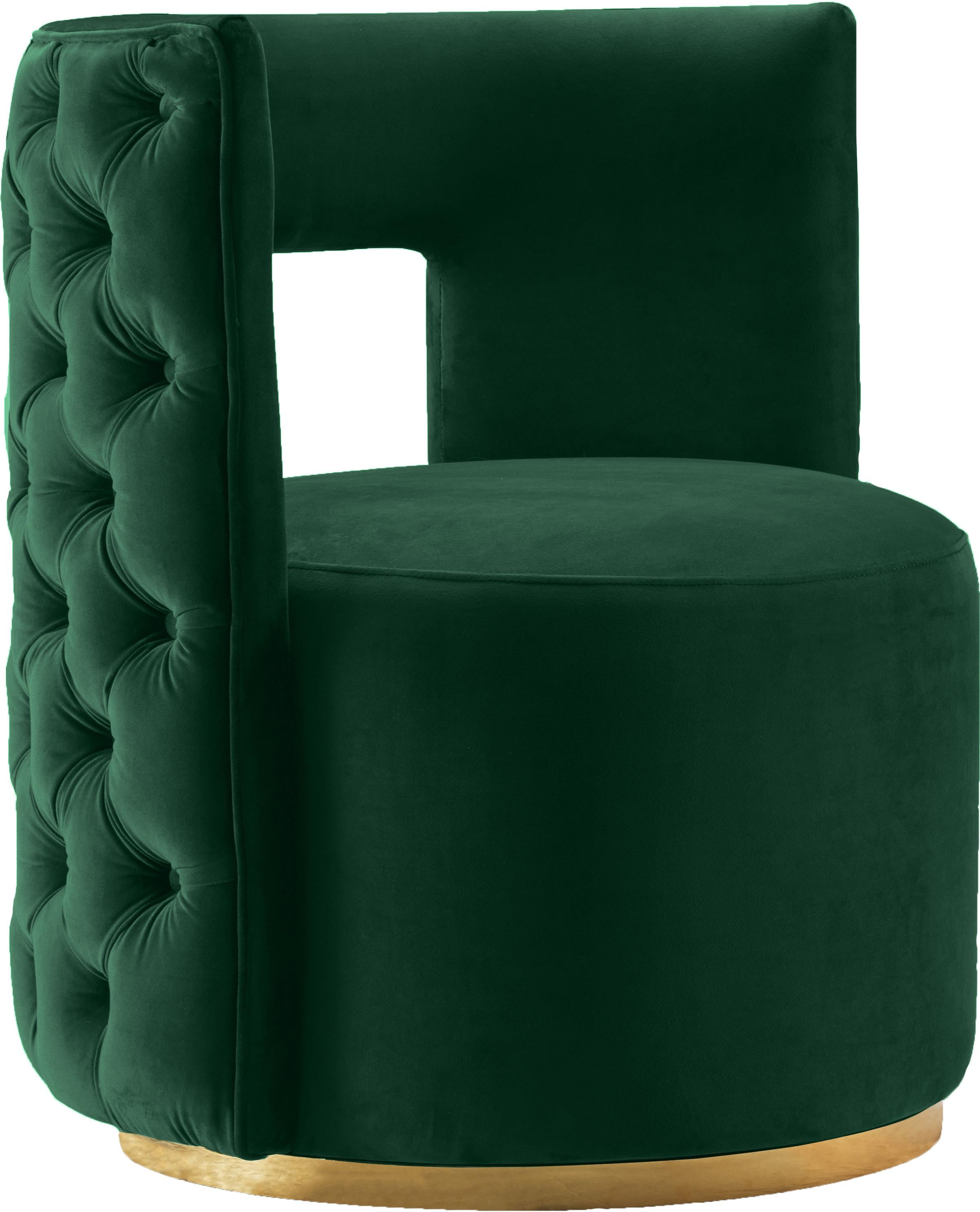 Theo Green Velvet Accent Chair - Luxury Home Furniture (MI)
