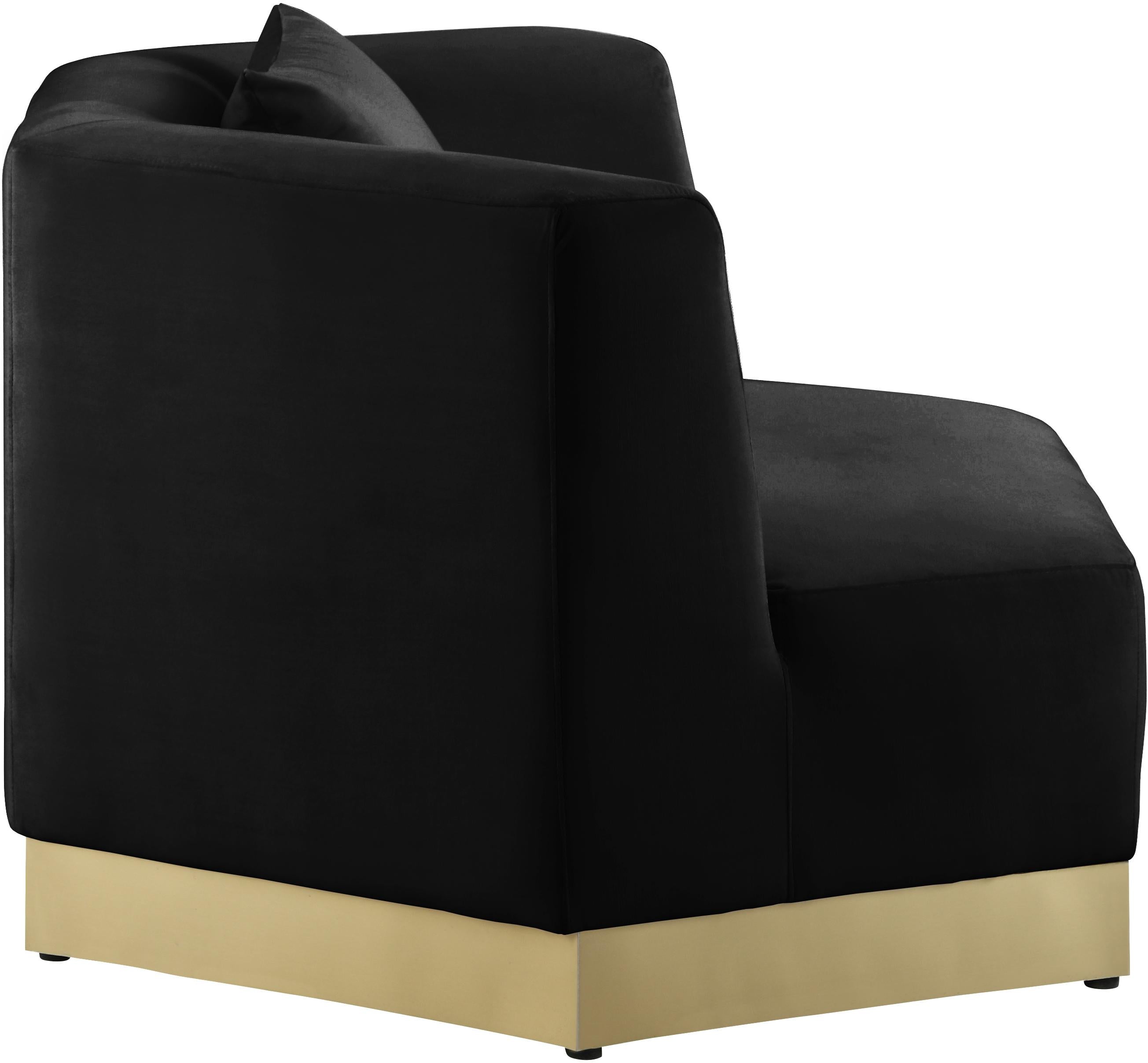 Marquis Black Velvet Chair - Luxury Home Furniture (MI)