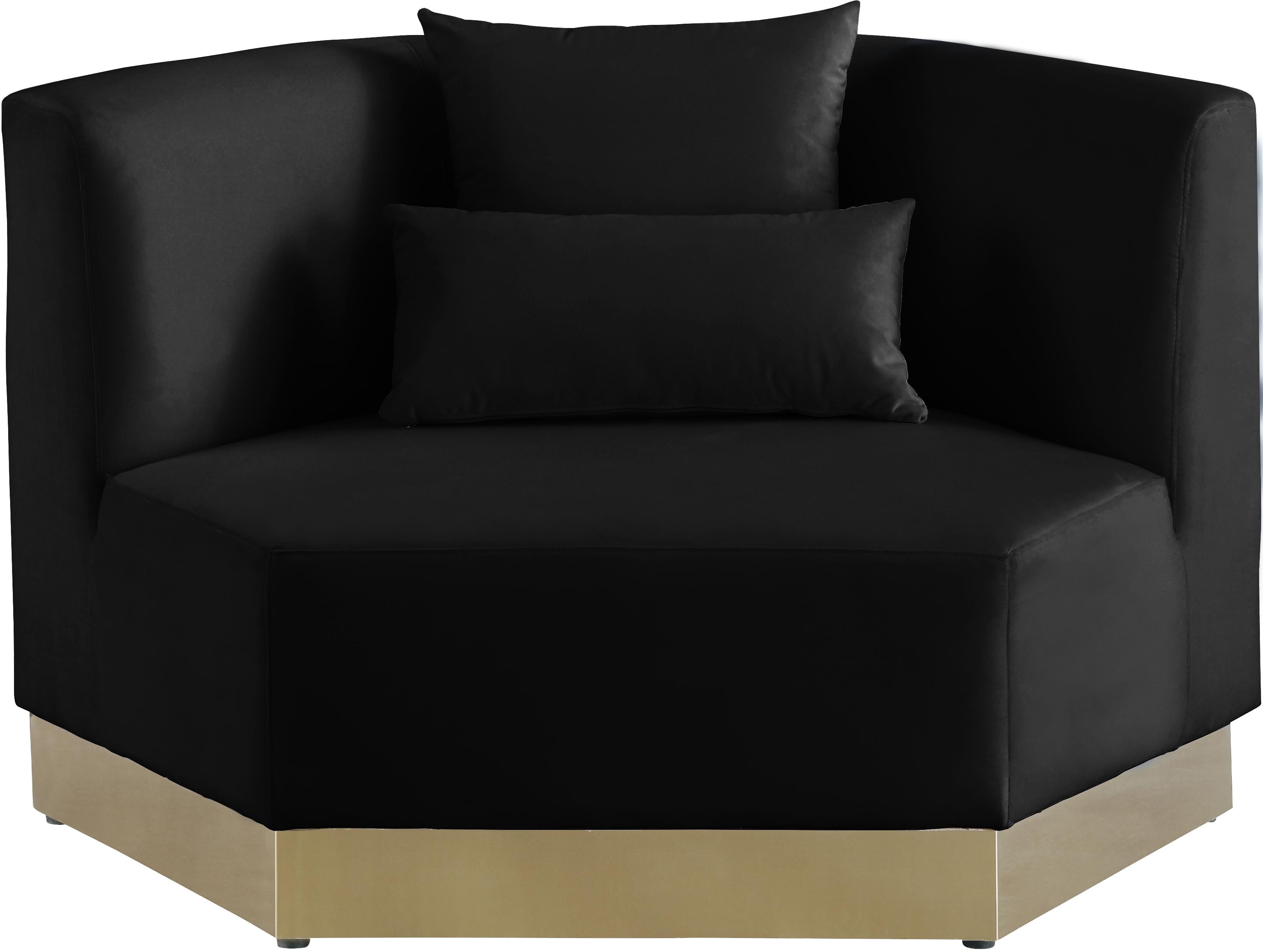 Marquis Black Velvet Chair - Luxury Home Furniture (MI)