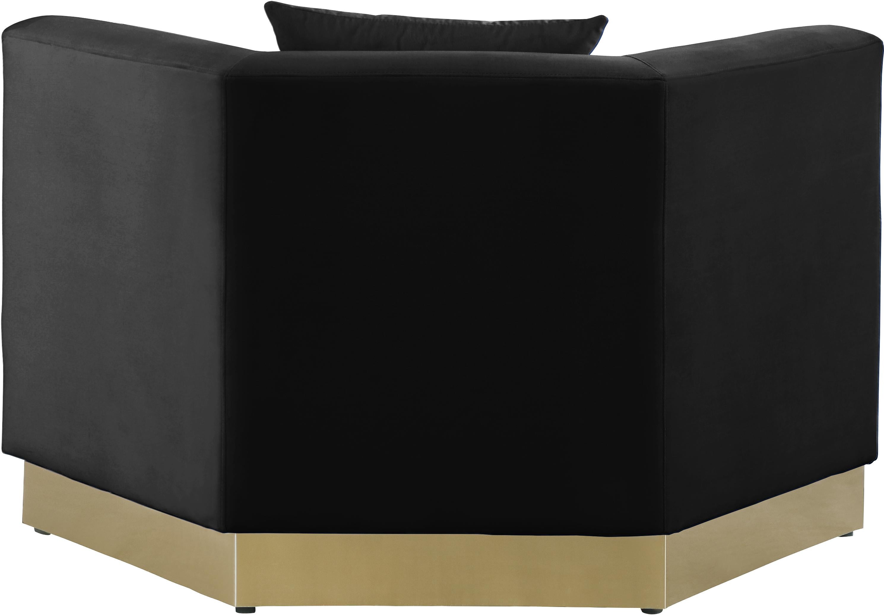 Marquis Black Velvet Chair - Luxury Home Furniture (MI)