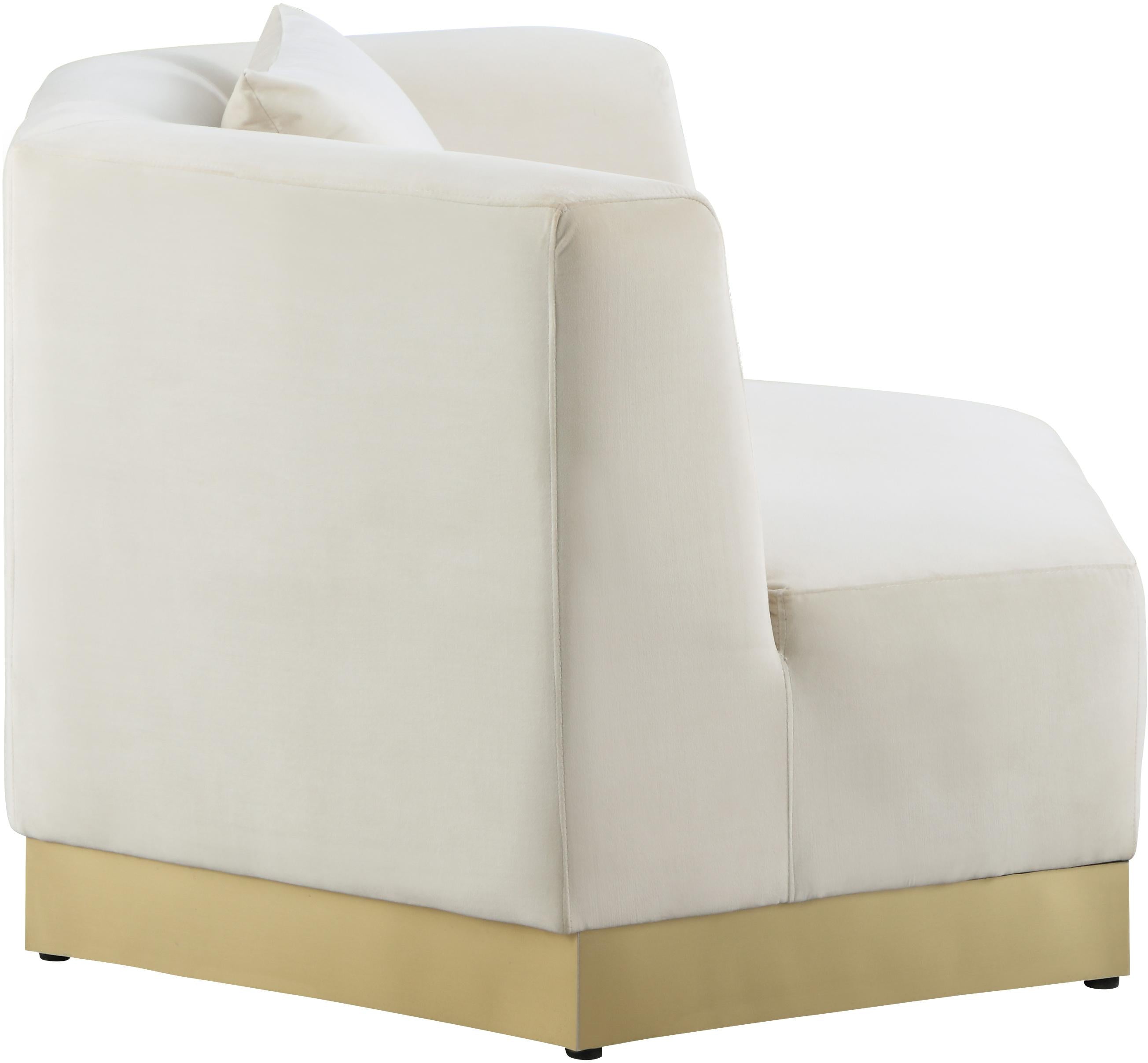 Marquis Cream Velvet Chair - Luxury Home Furniture (MI)