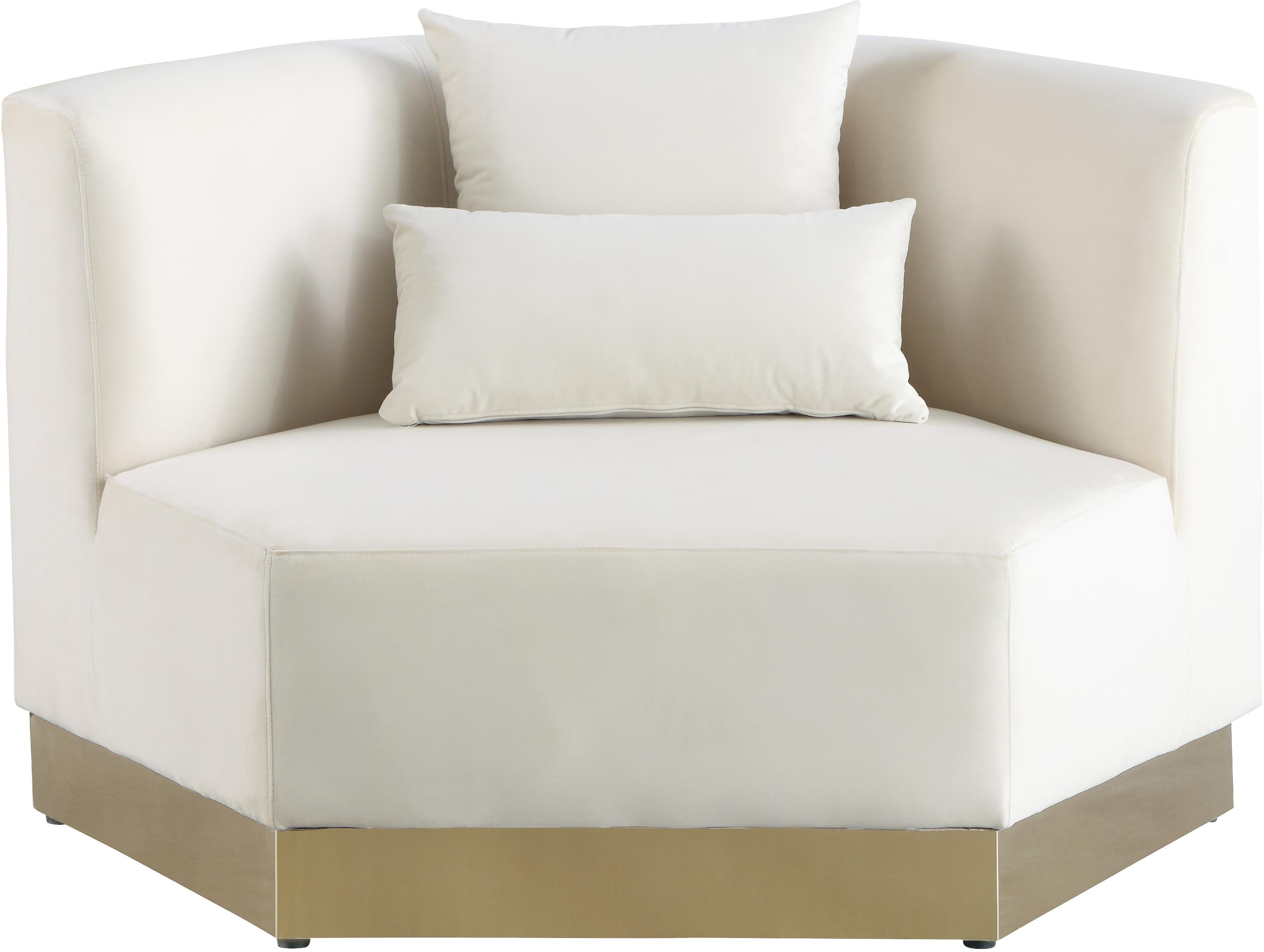 Marquis Cream Velvet Chair - Luxury Home Furniture (MI)