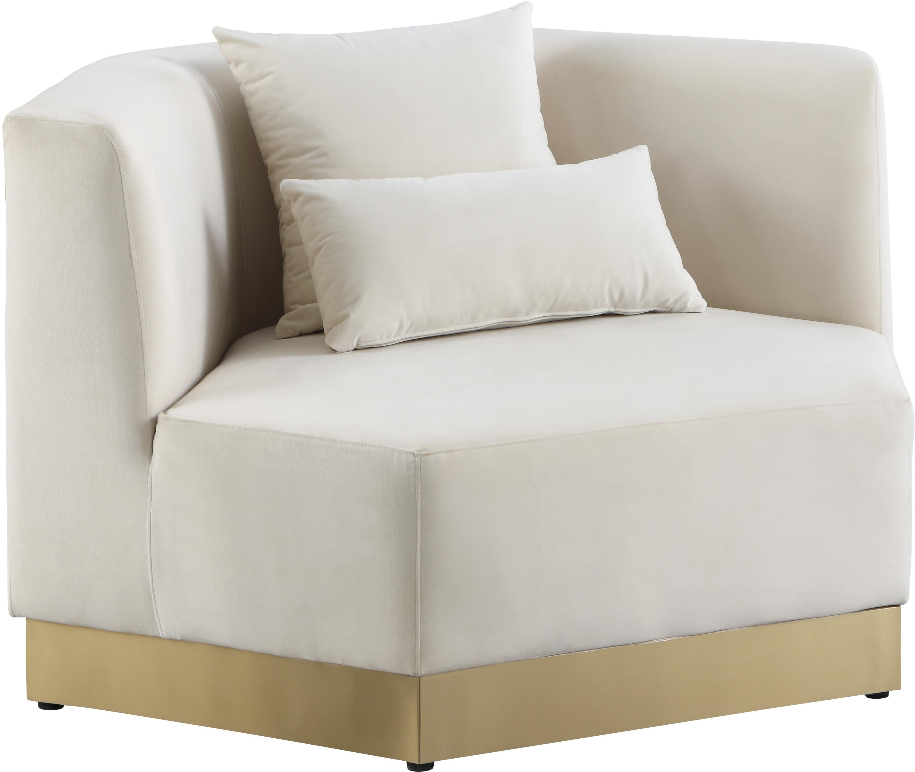 Marquis Cream Velvet Chair - Luxury Home Furniture (MI)