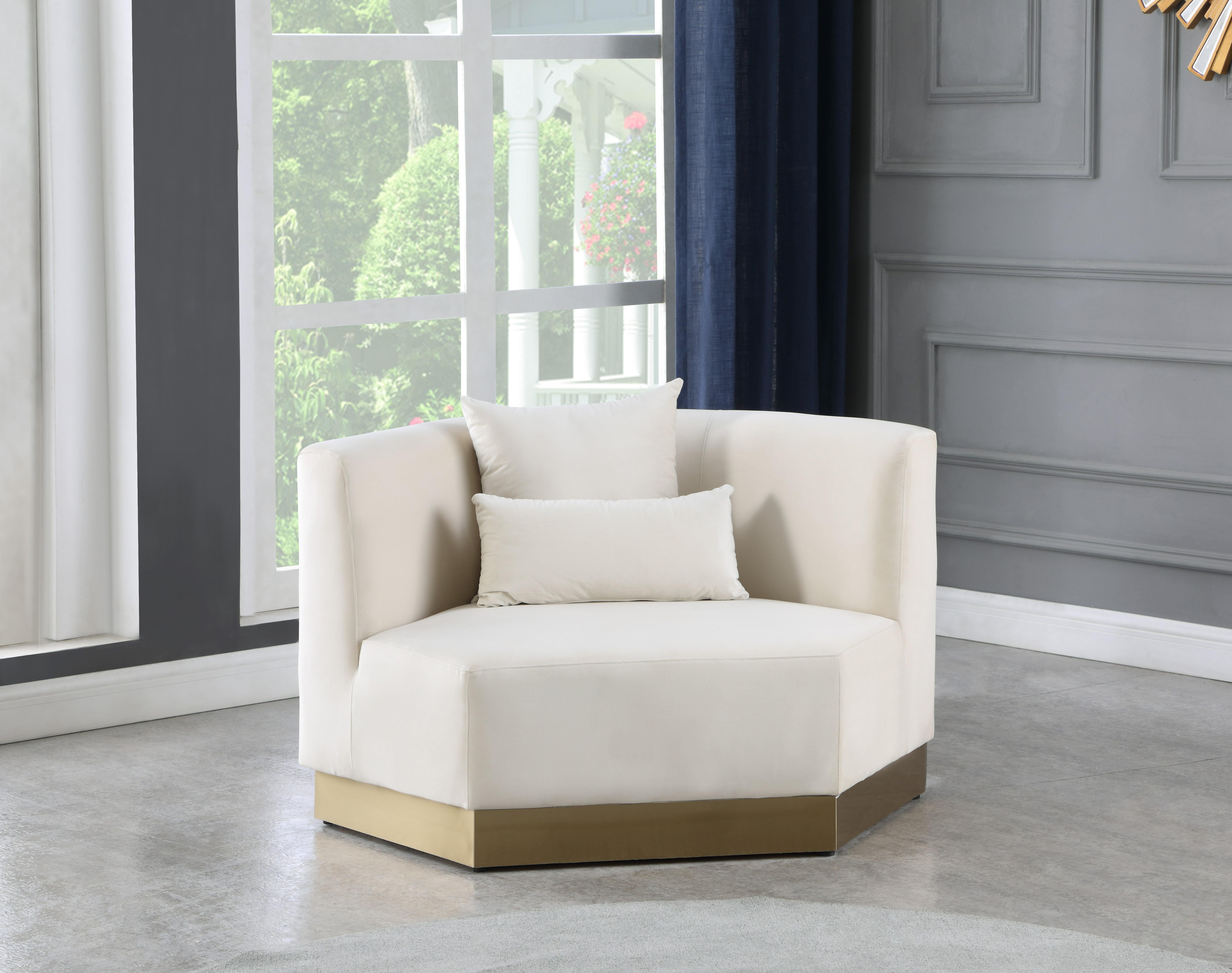 Marquis Cream Velvet Chair - Luxury Home Furniture (MI)