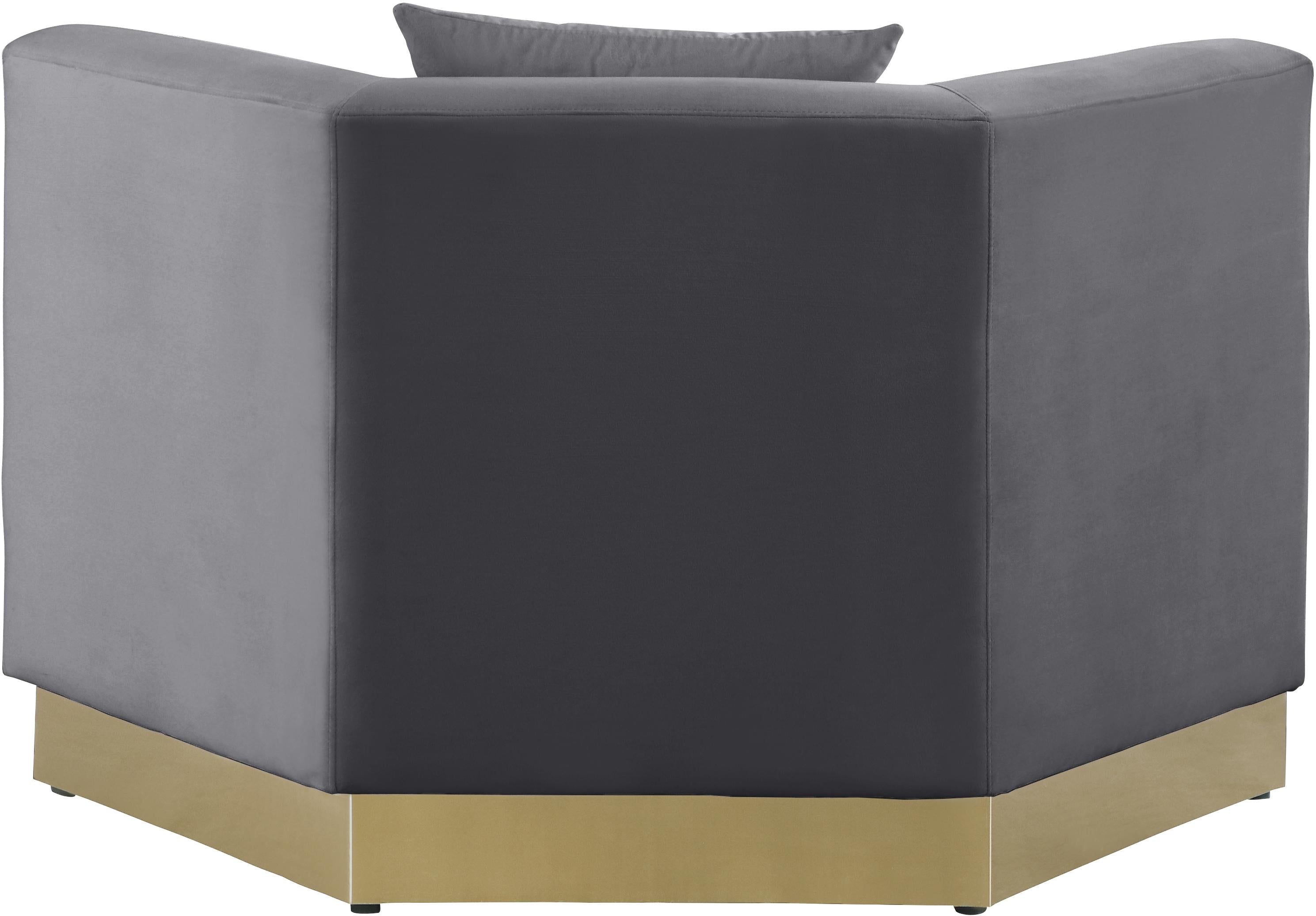 Marquis Grey Velvet Chair - Luxury Home Furniture (MI)