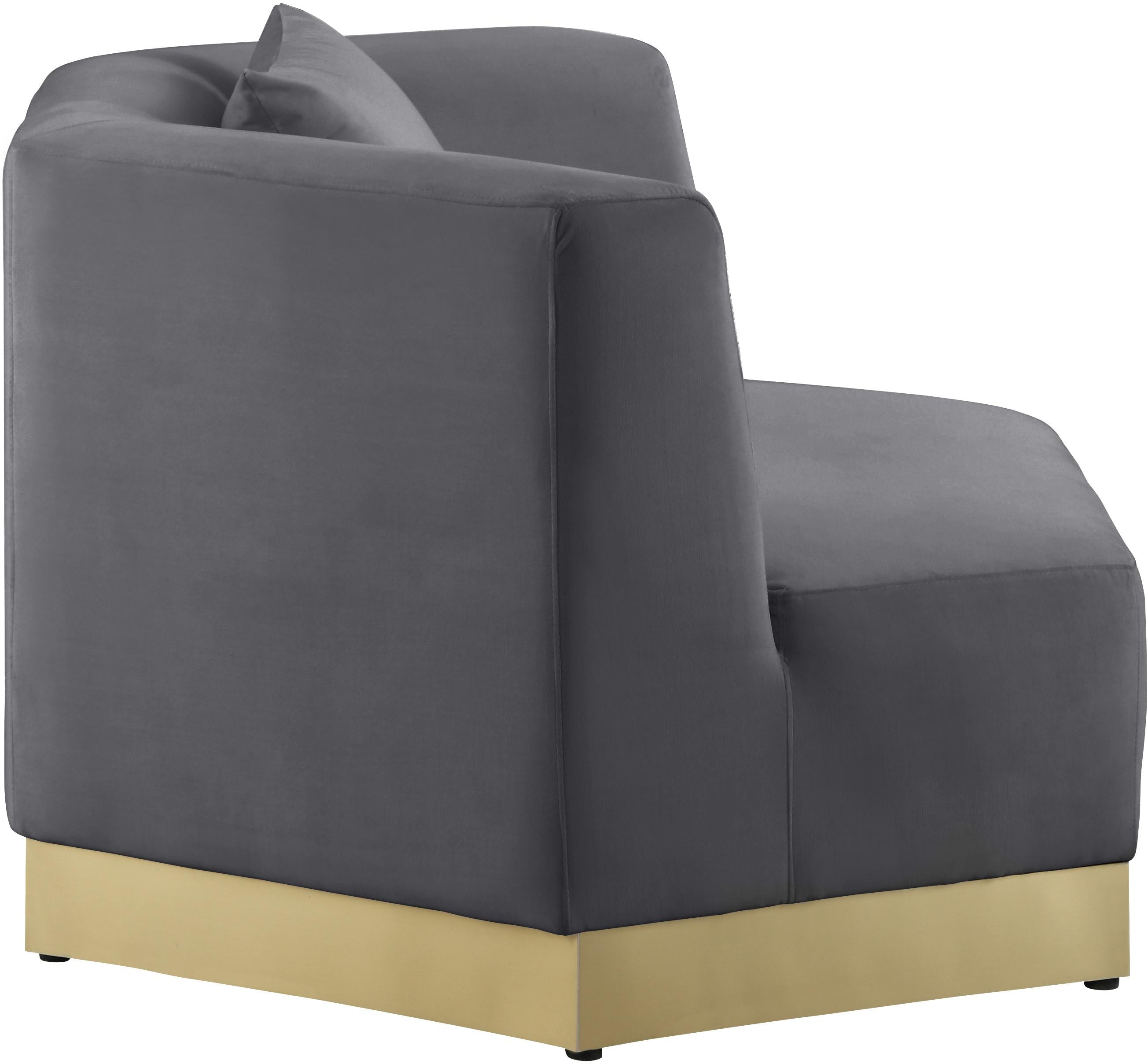 Marquis Grey Velvet Chair - Luxury Home Furniture (MI)
