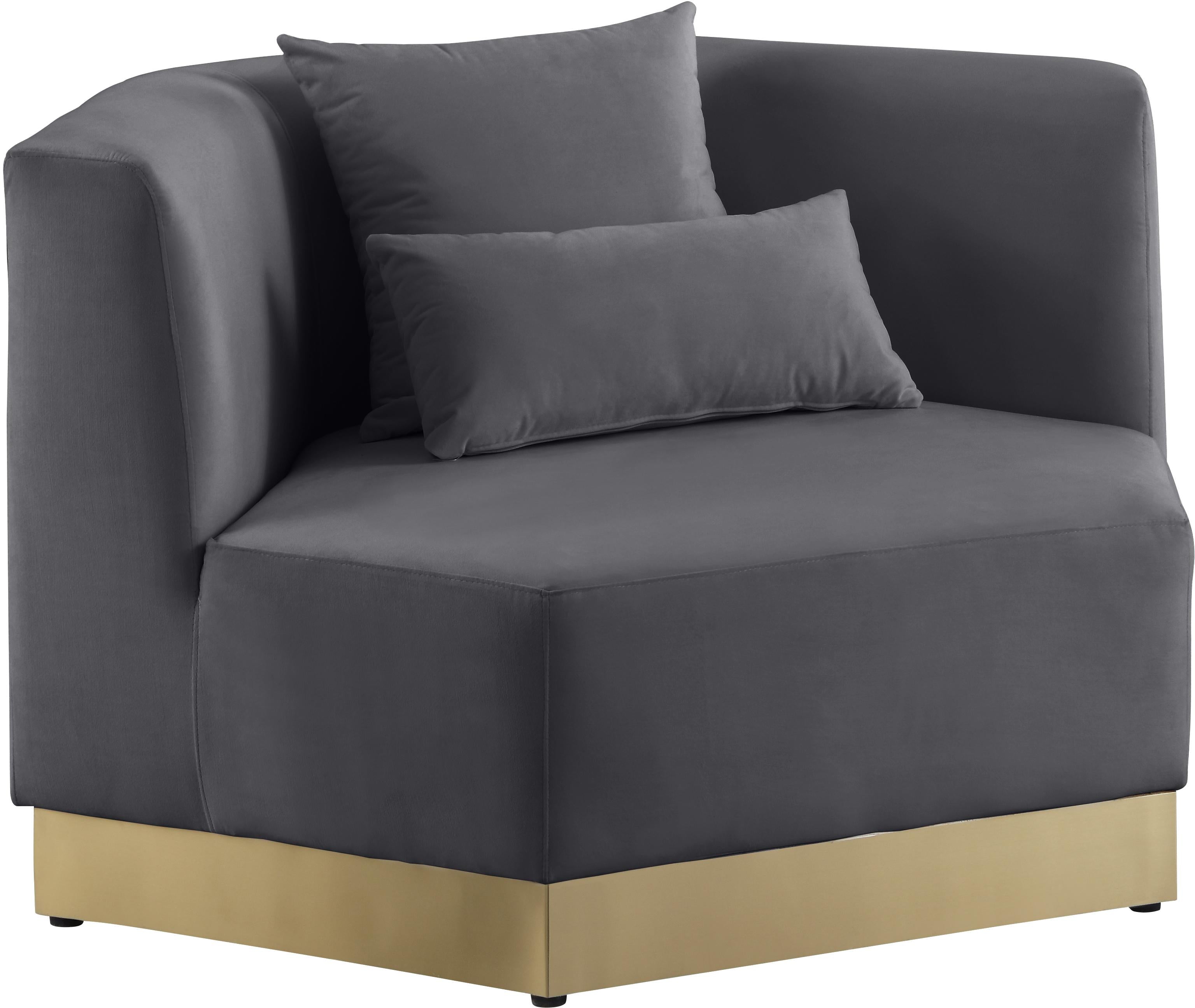 Marquis Grey Velvet Chair - Luxury Home Furniture (MI)