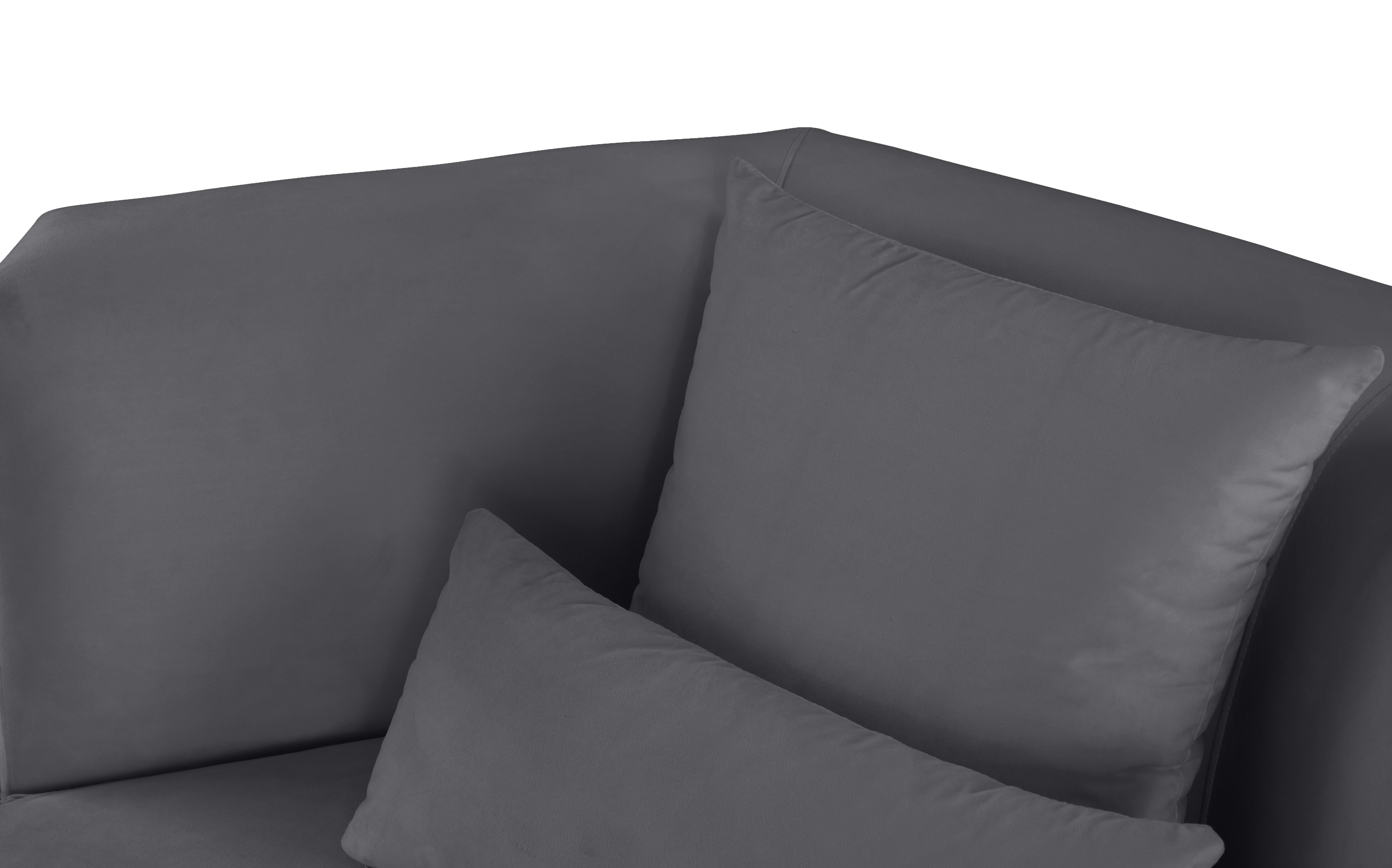 Marquis Grey Velvet Chair - Luxury Home Furniture (MI)