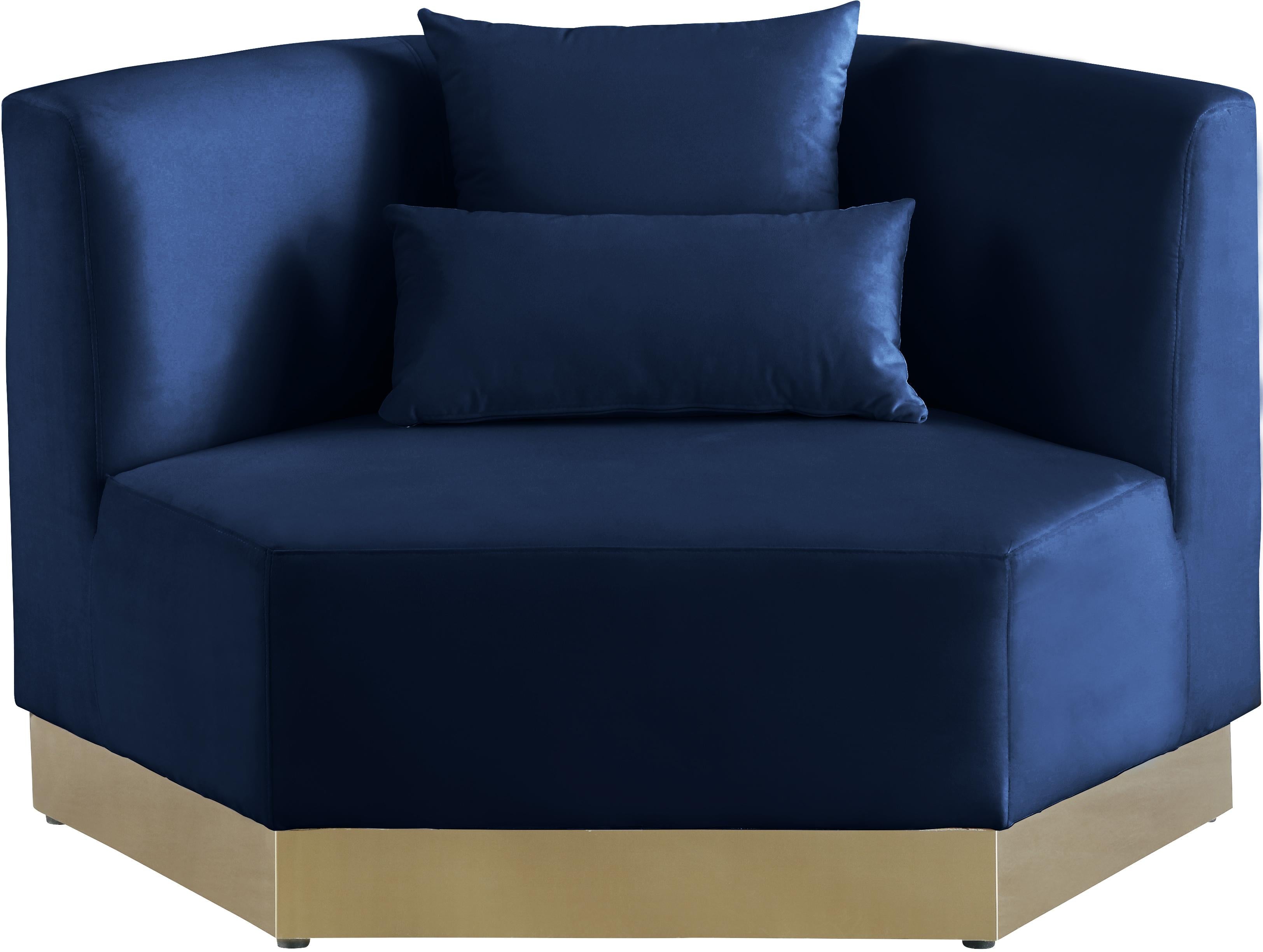 Marquis Navy Velvet Chair - Luxury Home Furniture (MI)