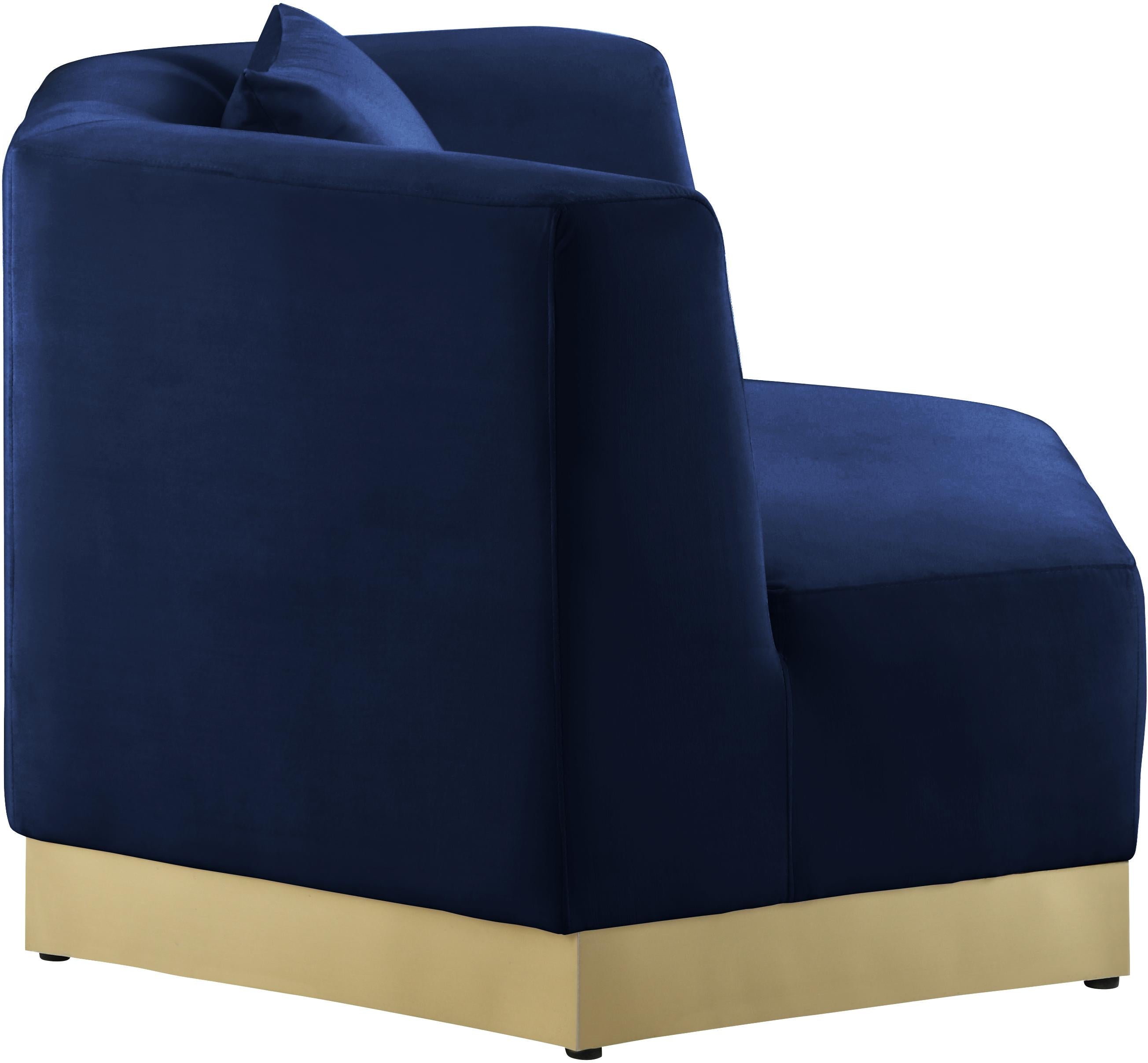 Marquis Navy Velvet Chair - Luxury Home Furniture (MI)