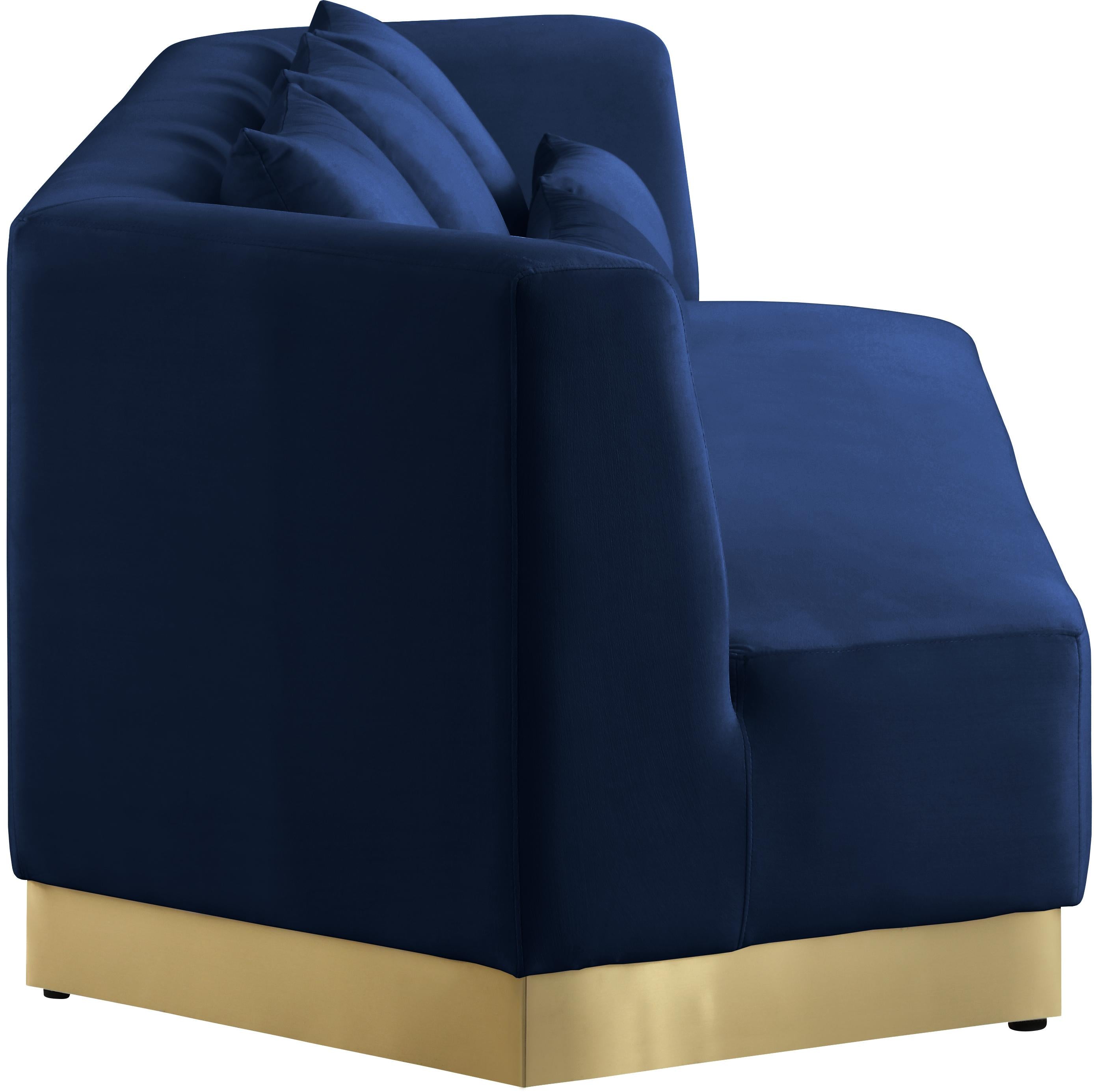 Marquis Navy Velvet Sofa - Luxury Home Furniture (MI)