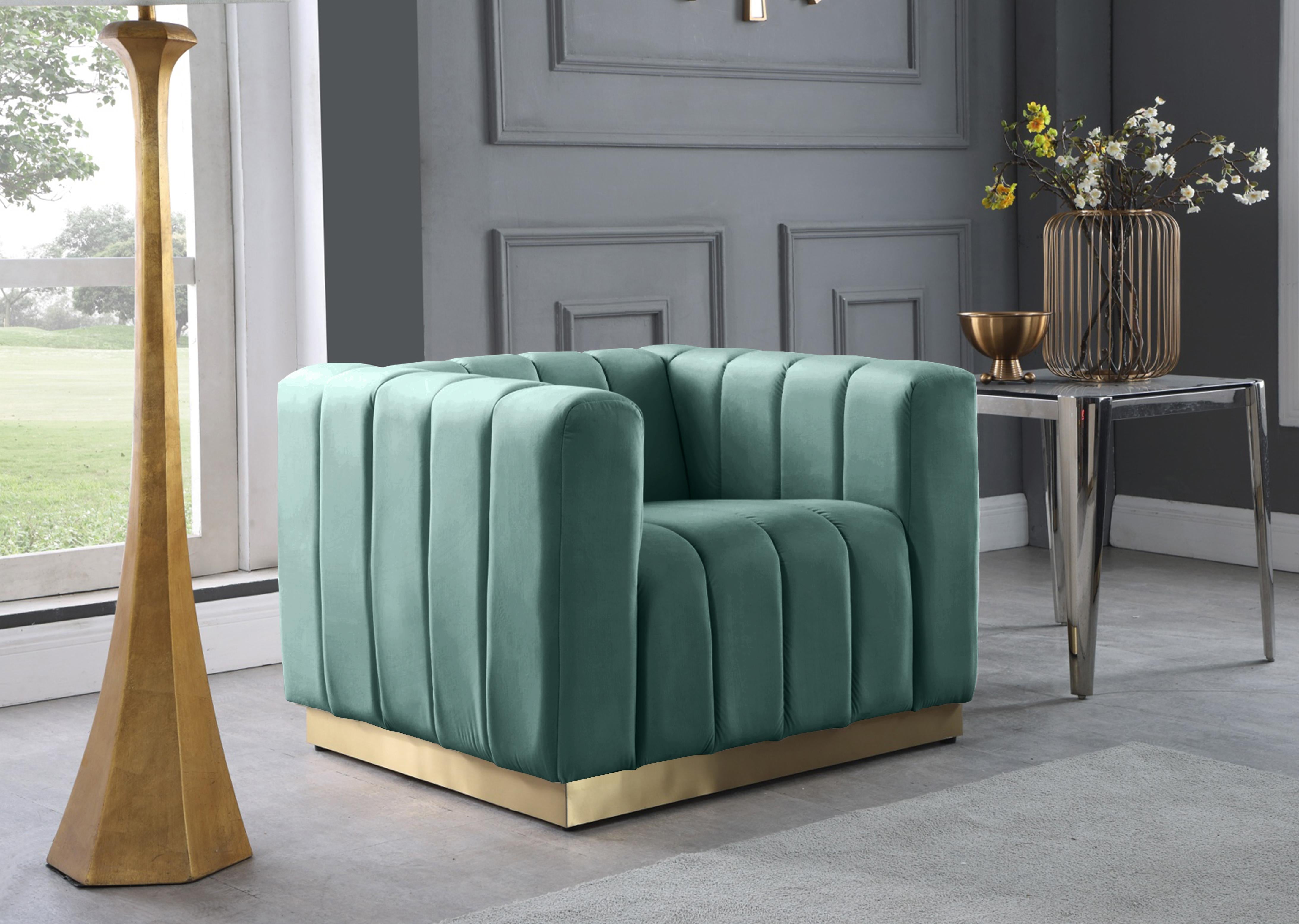 Marlon Mint Velvet Chair - Luxury Home Furniture (MI)