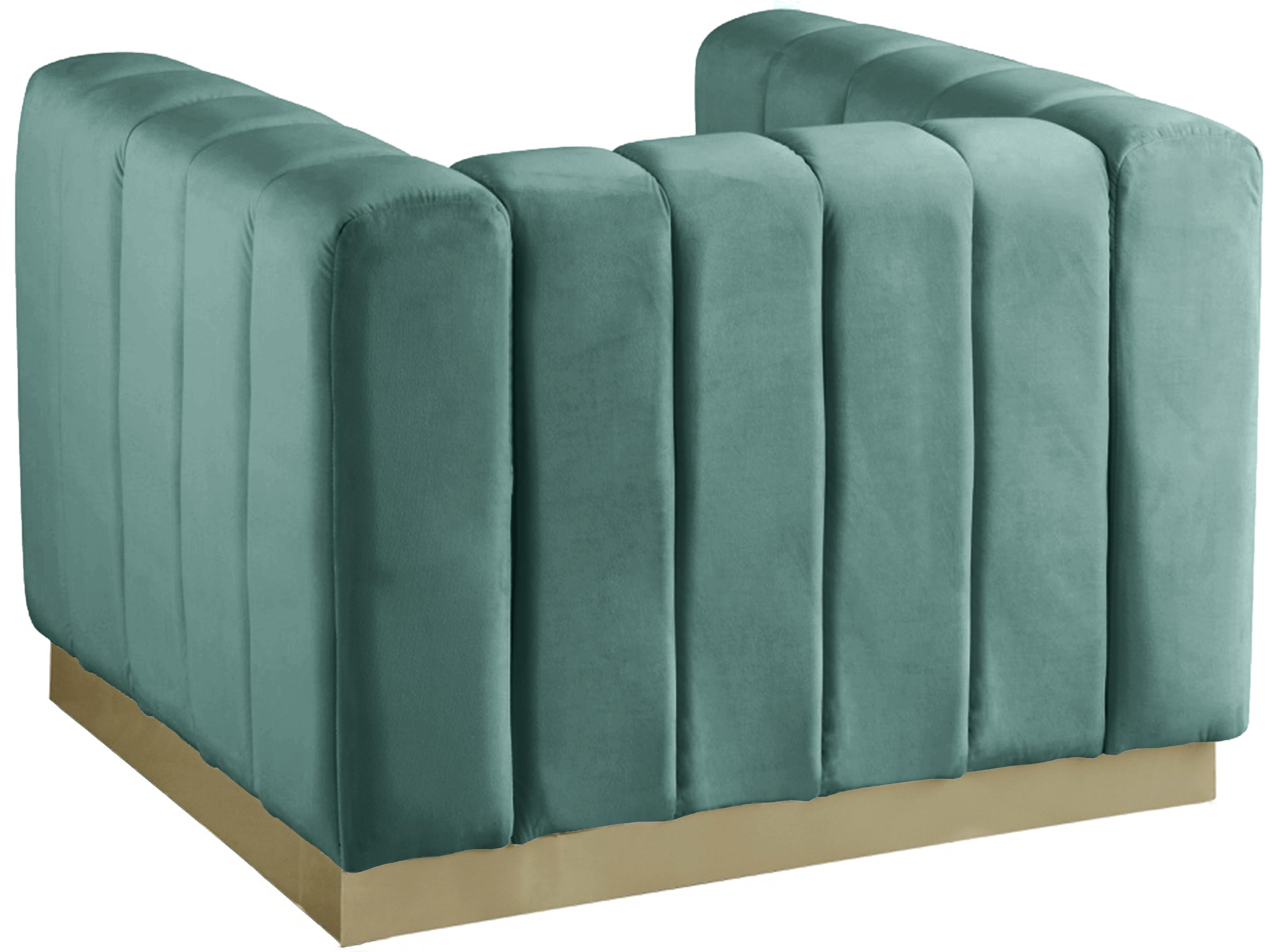 Marlon Mint Velvet Chair - Luxury Home Furniture (MI)