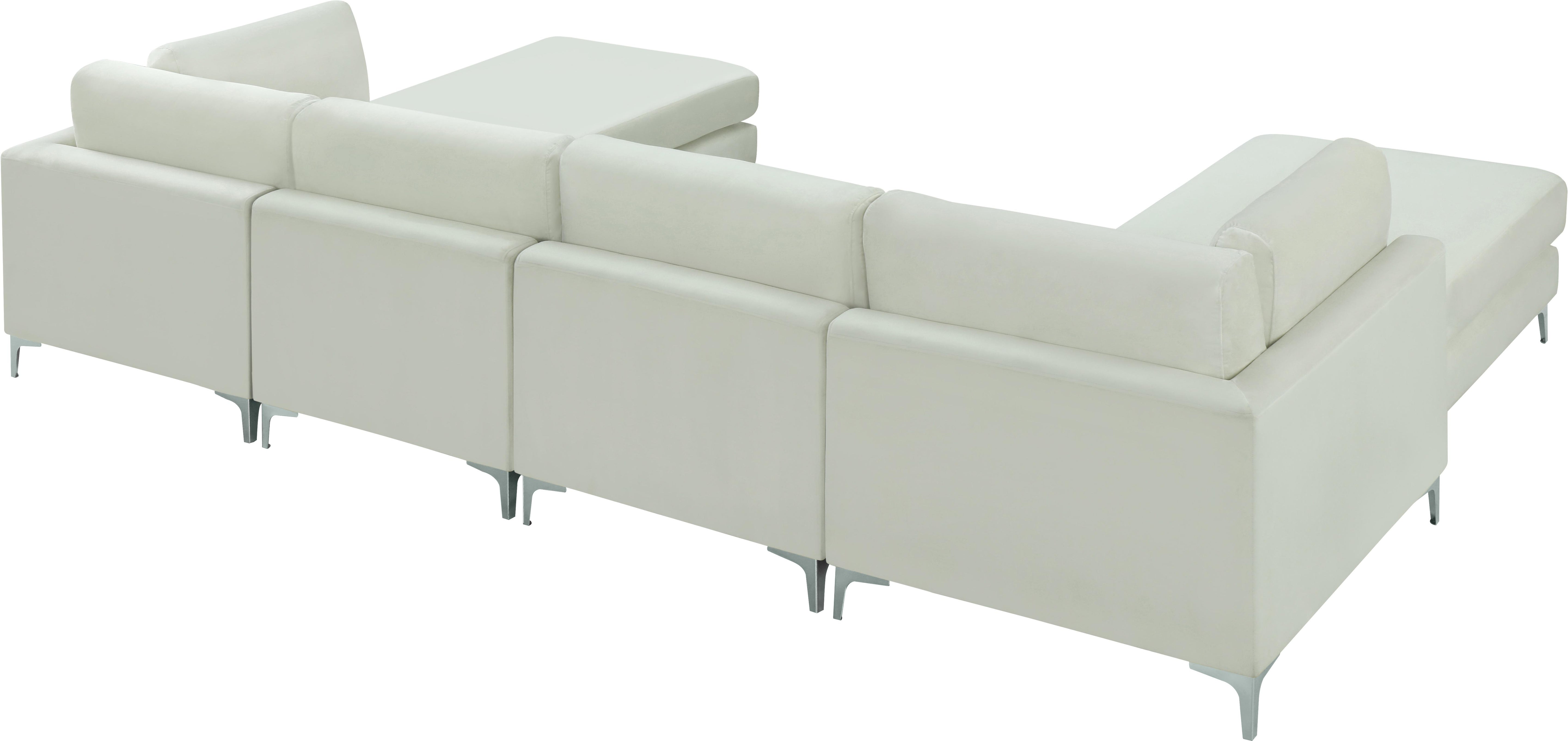 Julia Cream Velvet Modular Sectional (6 Boxes) - Luxury Home Furniture (MI)