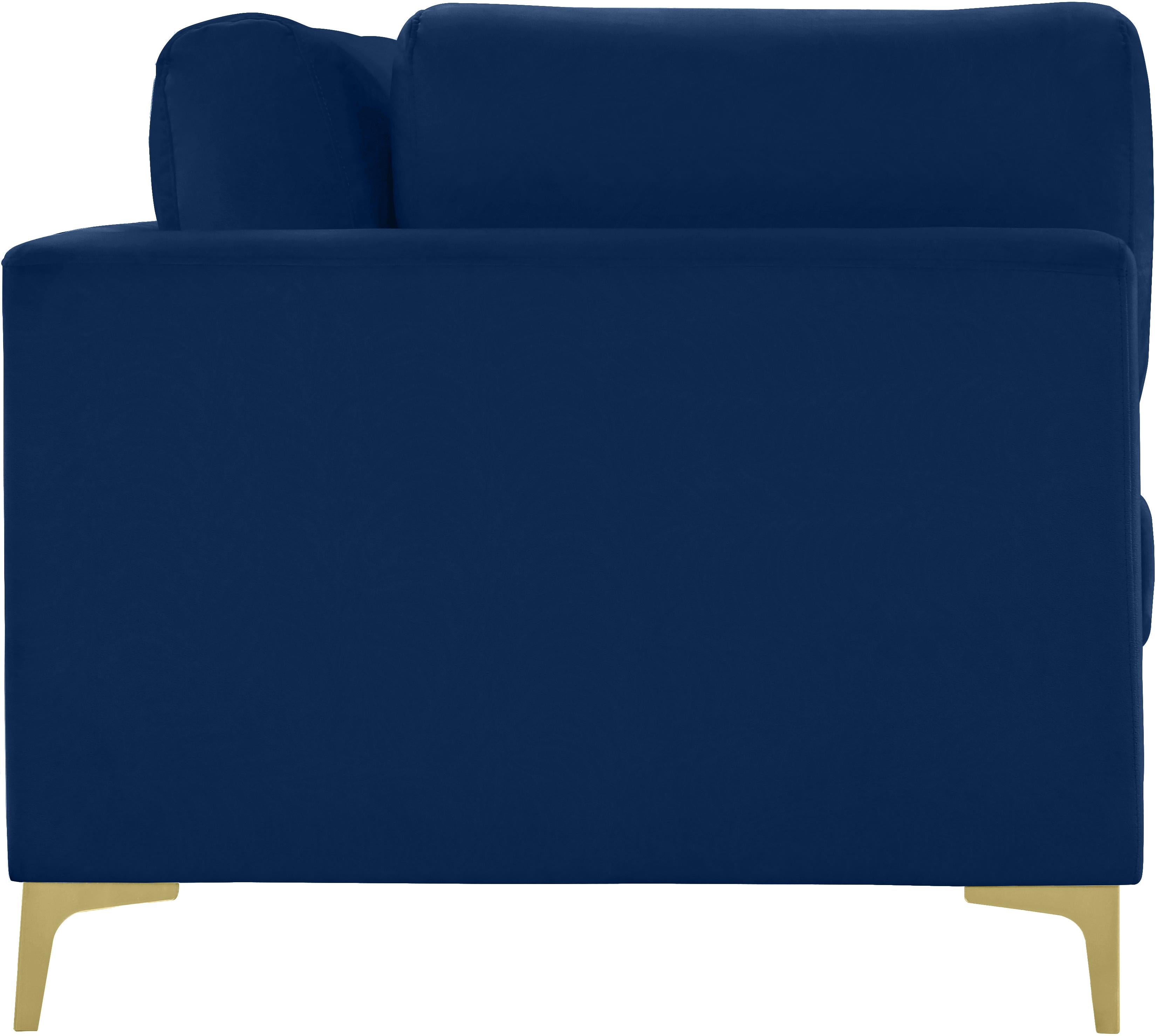 Julia Navy Velvet Modular Sofa (3 Boxes) - Luxury Home Furniture (MI)