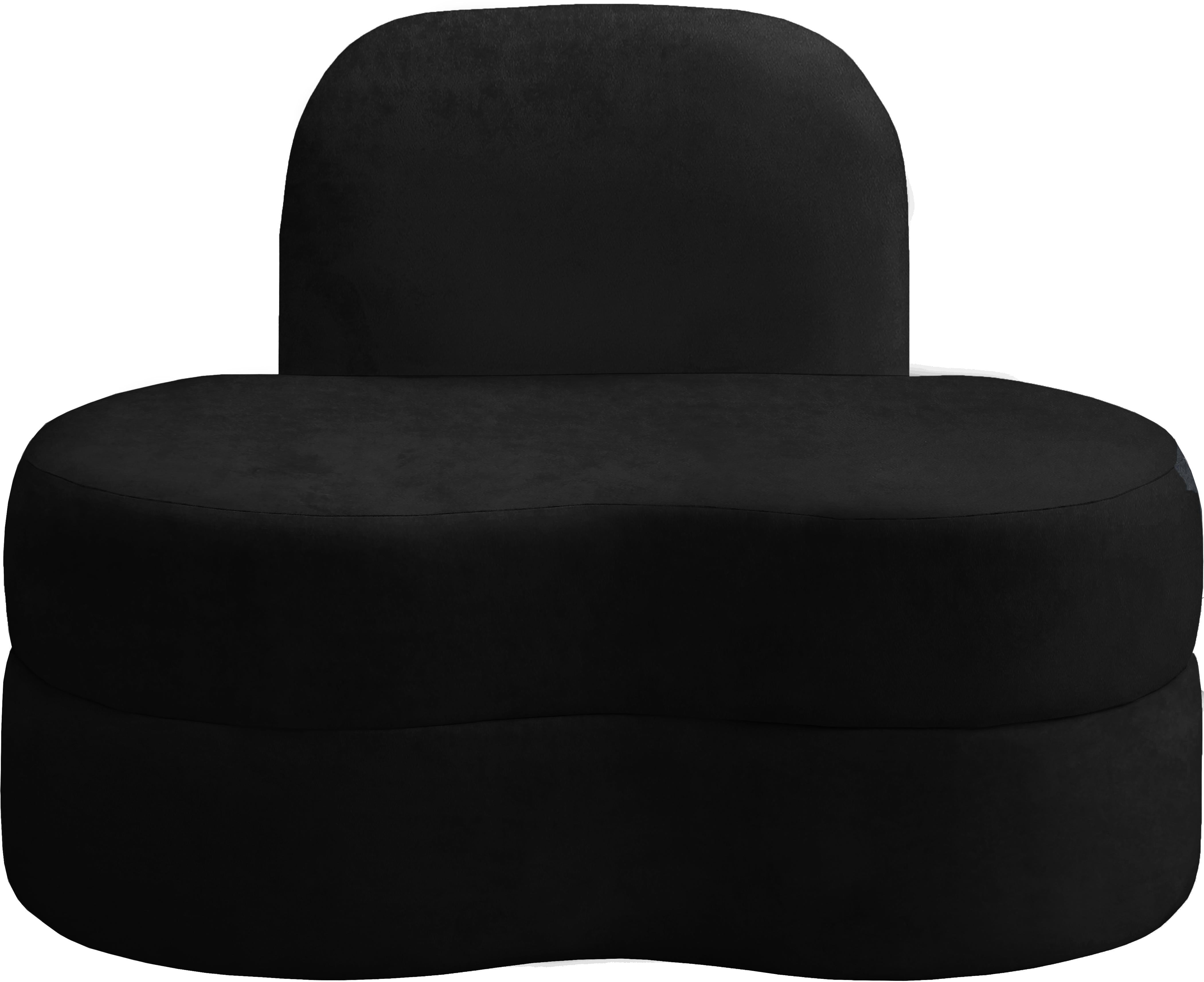 Mitzy Black Velvet Chair - Luxury Home Furniture (MI)