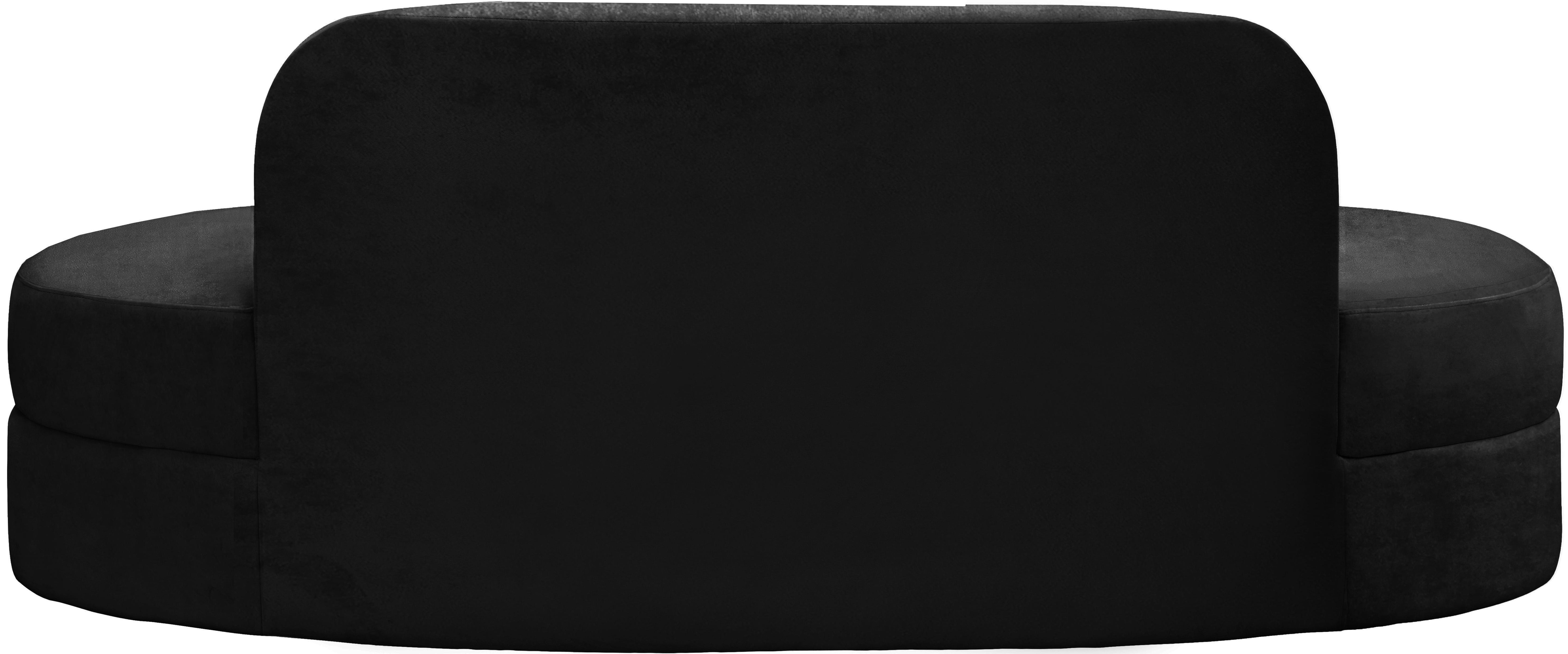 Mitzy Black Velvet Sofa - Luxury Home Furniture (MI)