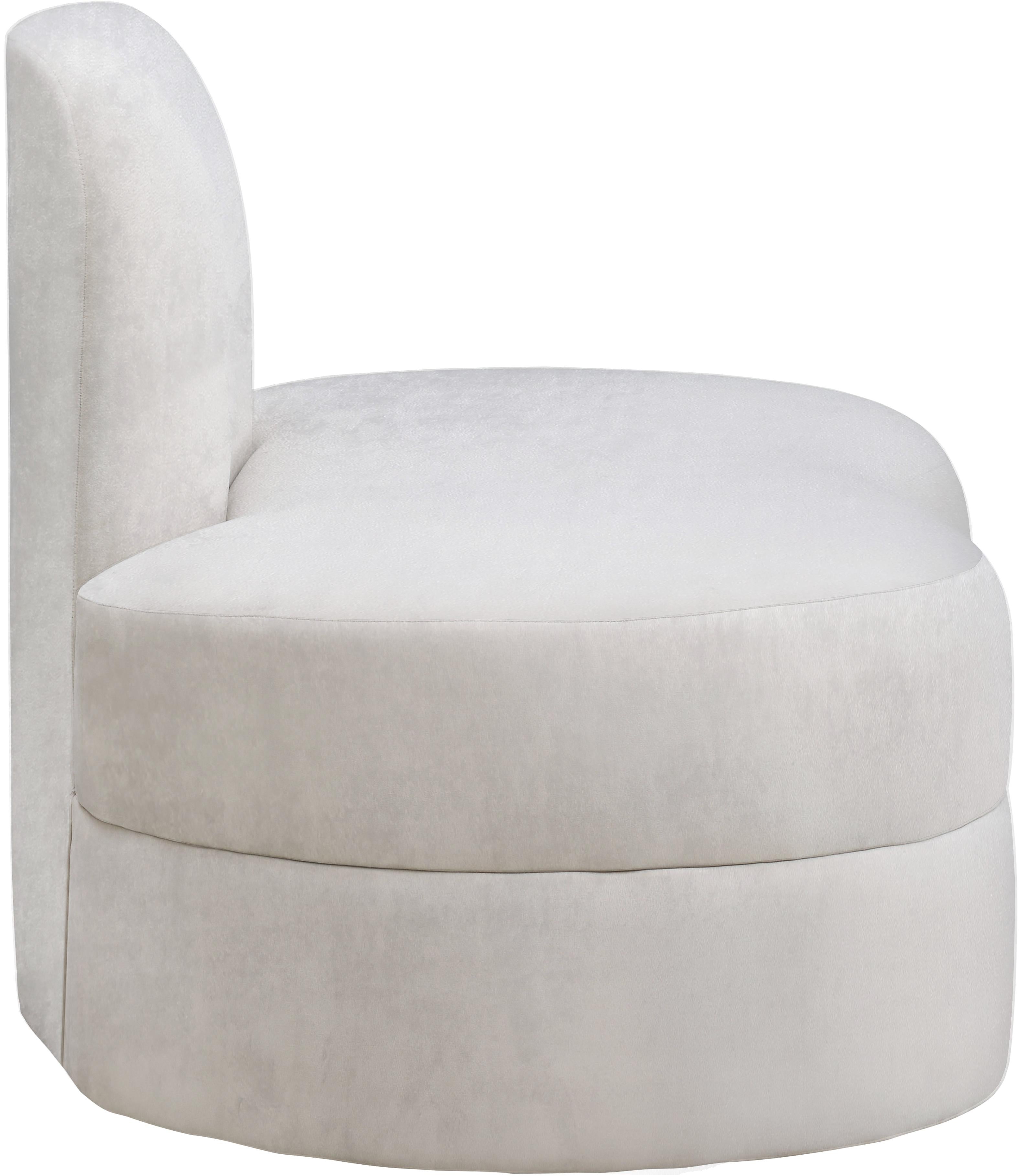 Mitzy Cream Velvet Chair - Luxury Home Furniture (MI)
