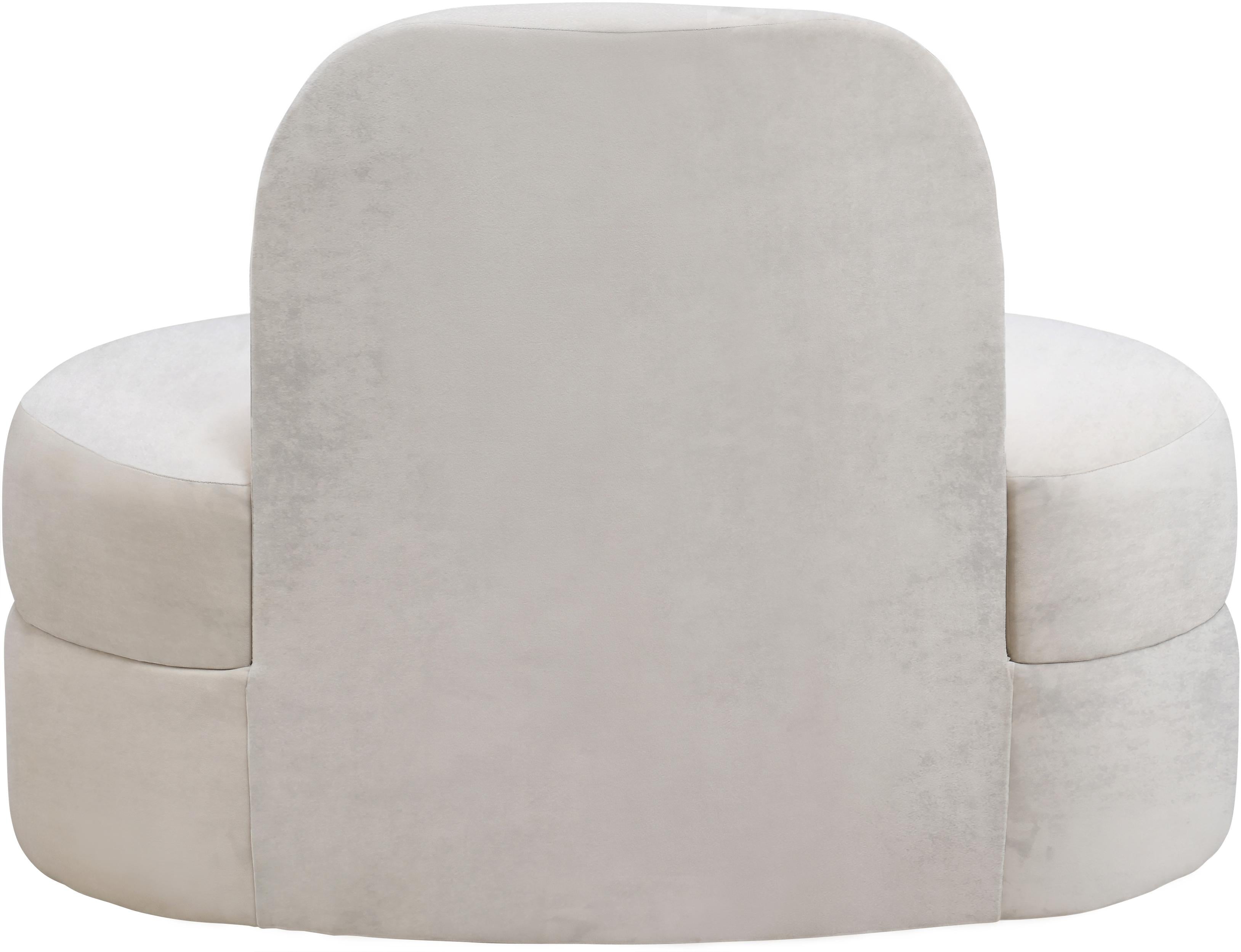 Mitzy Cream Velvet Chair - Luxury Home Furniture (MI)