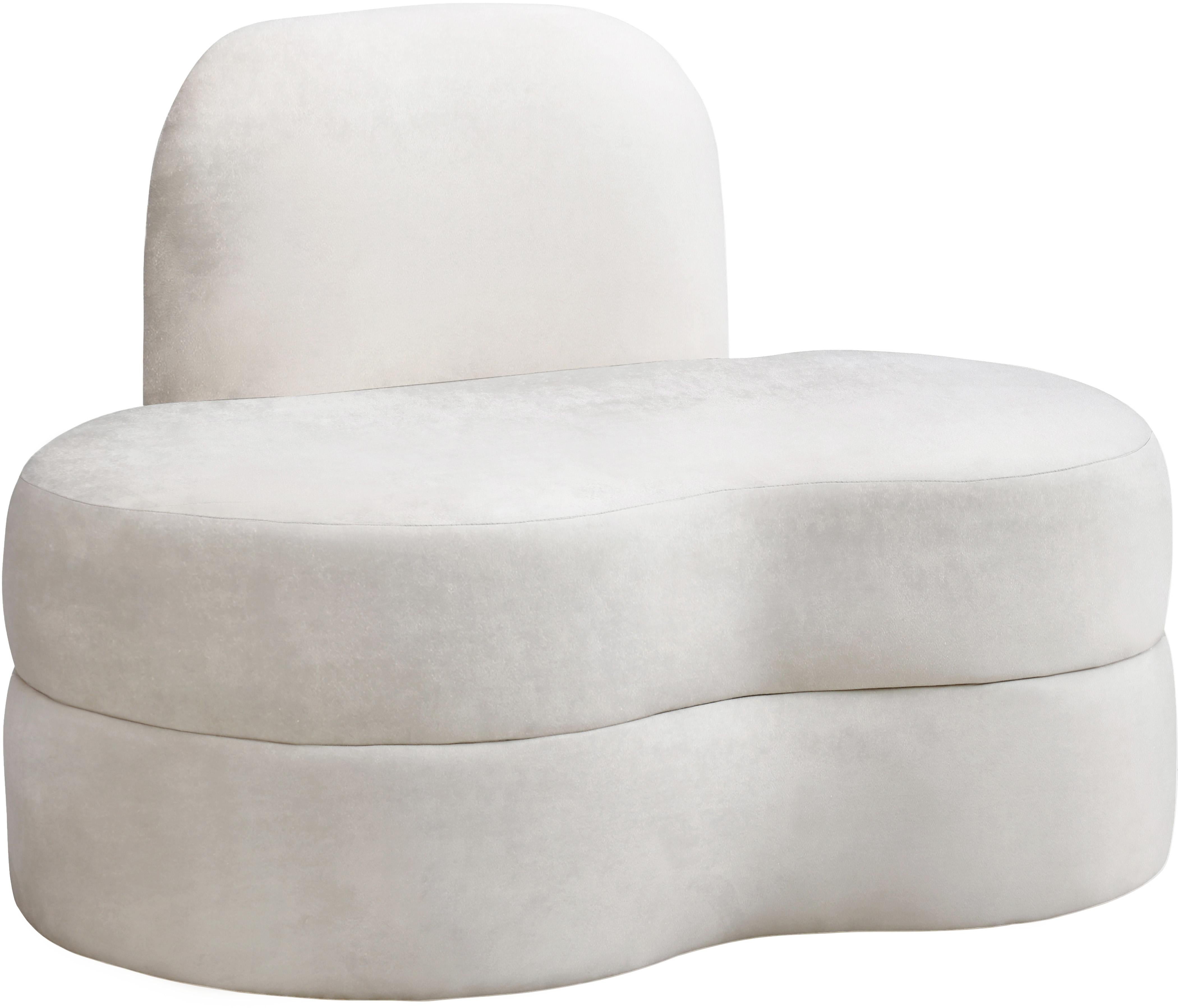 Mitzy Cream Velvet Chair - Luxury Home Furniture (MI)