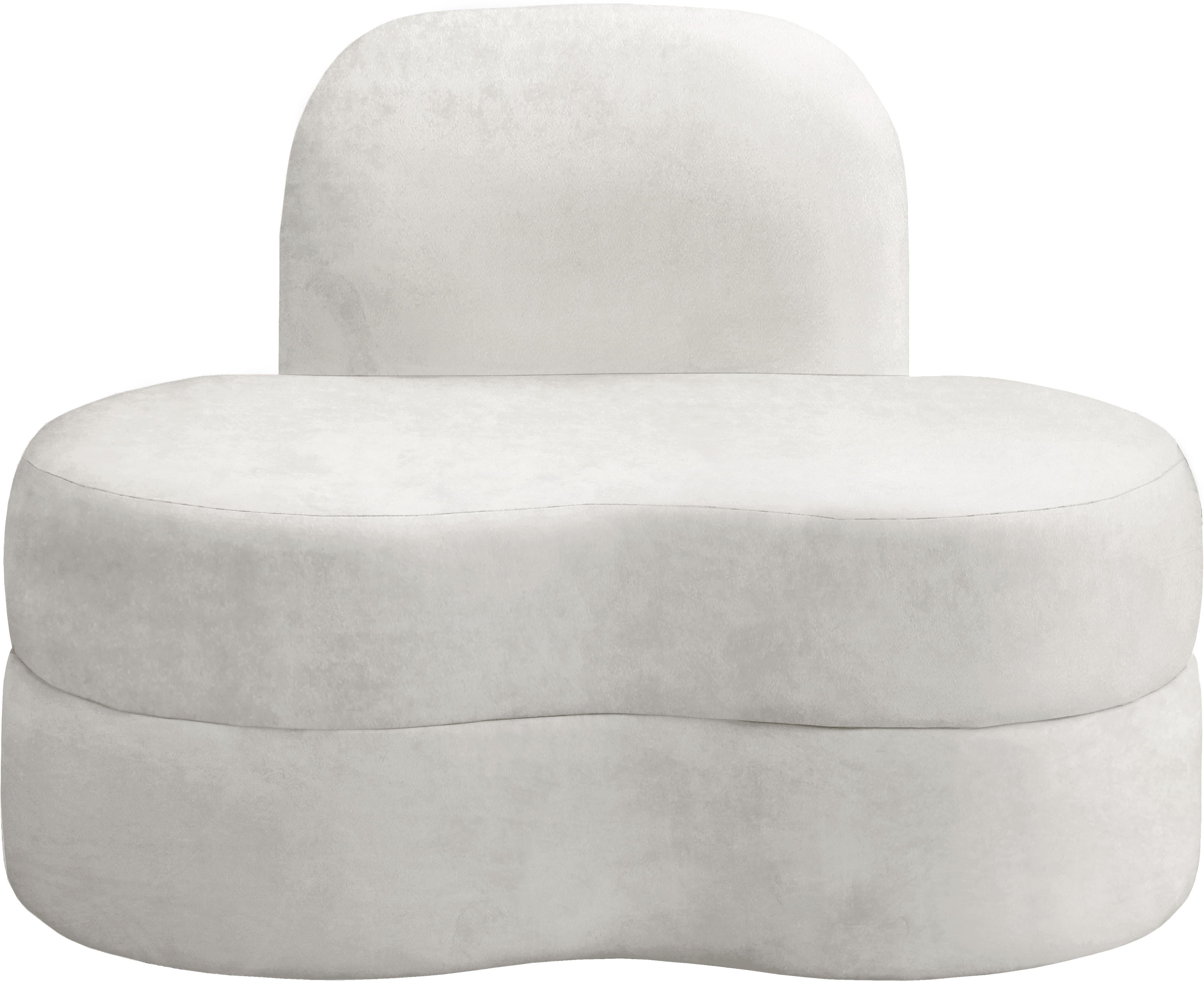 Mitzy Cream Velvet Chair - Luxury Home Furniture (MI)