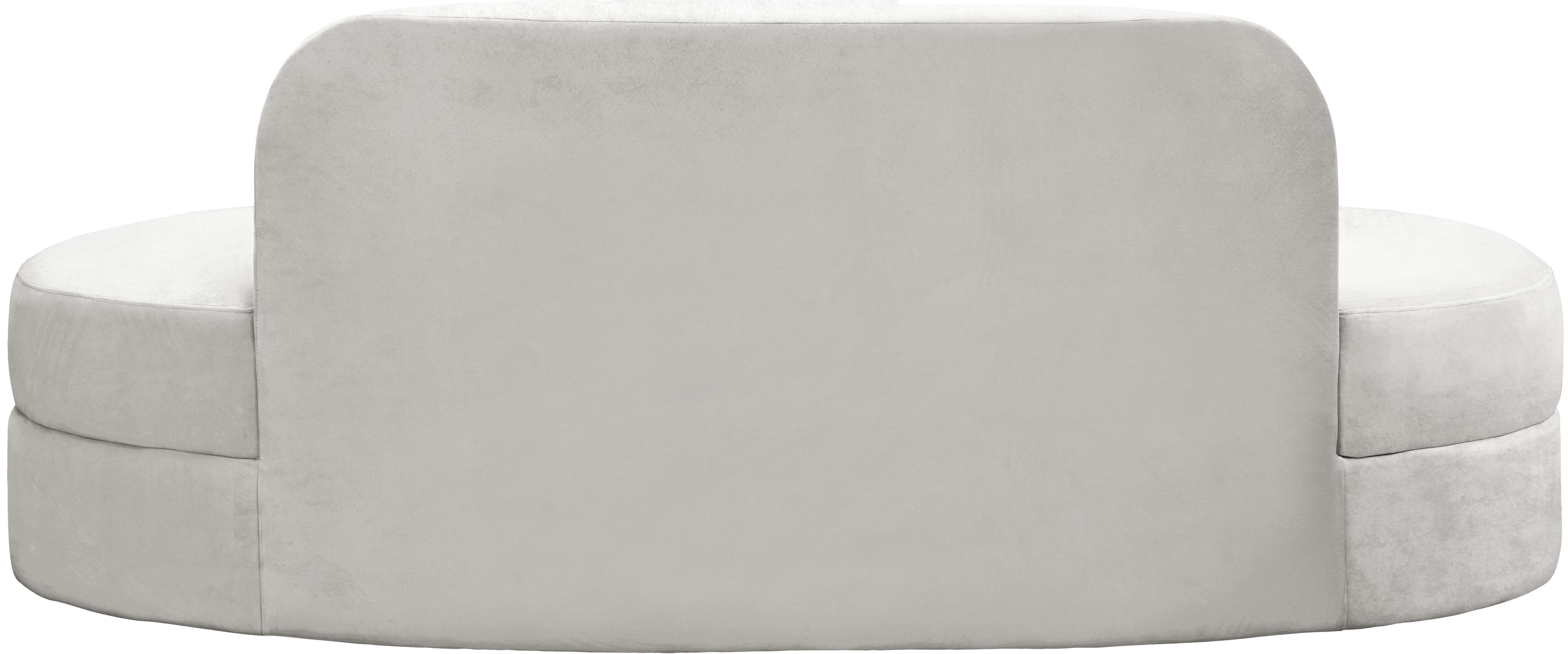 Mitzy Cream Velvet Sofa - Luxury Home Furniture (MI)
