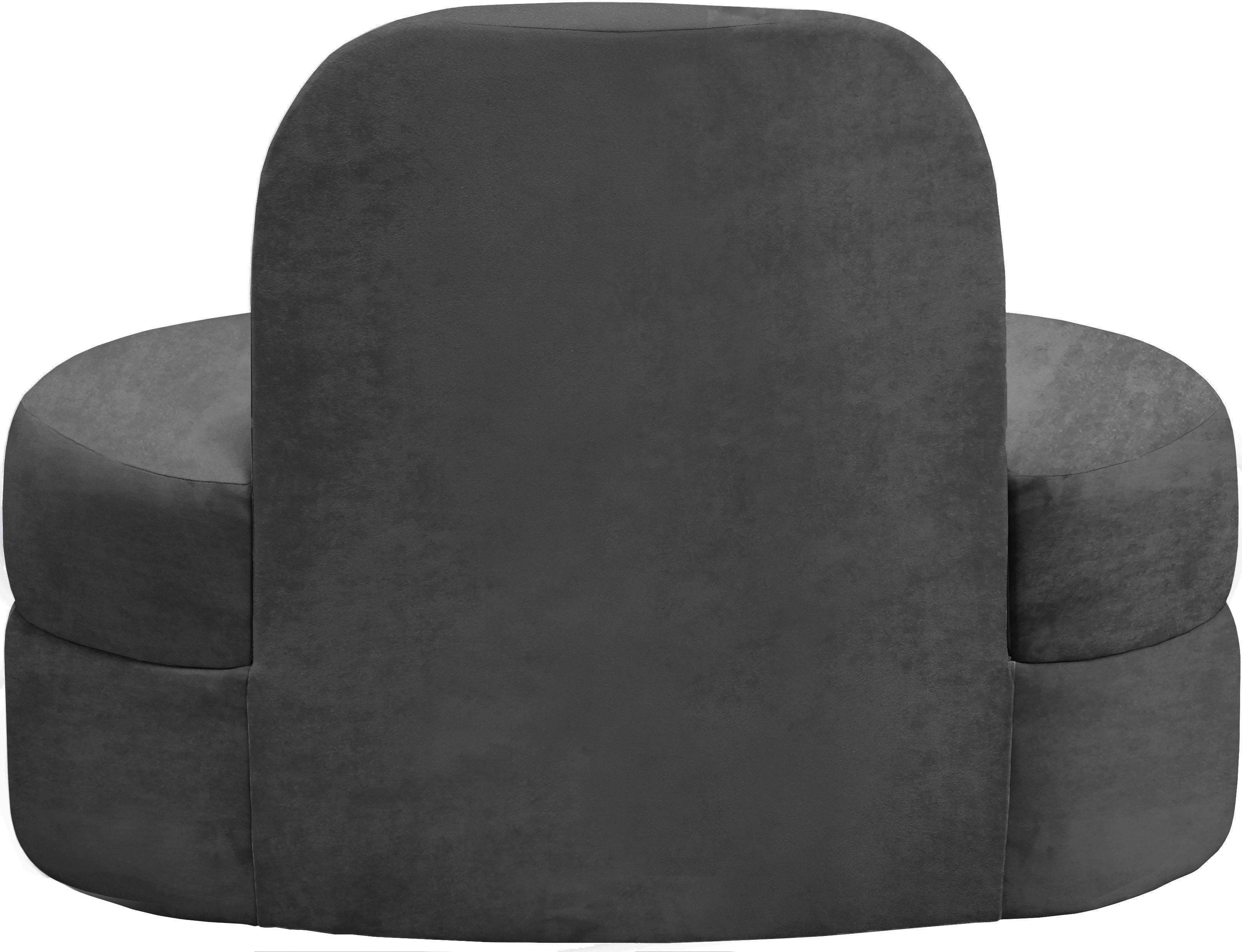 Mitzy Grey Velvet Chair - Luxury Home Furniture (MI)