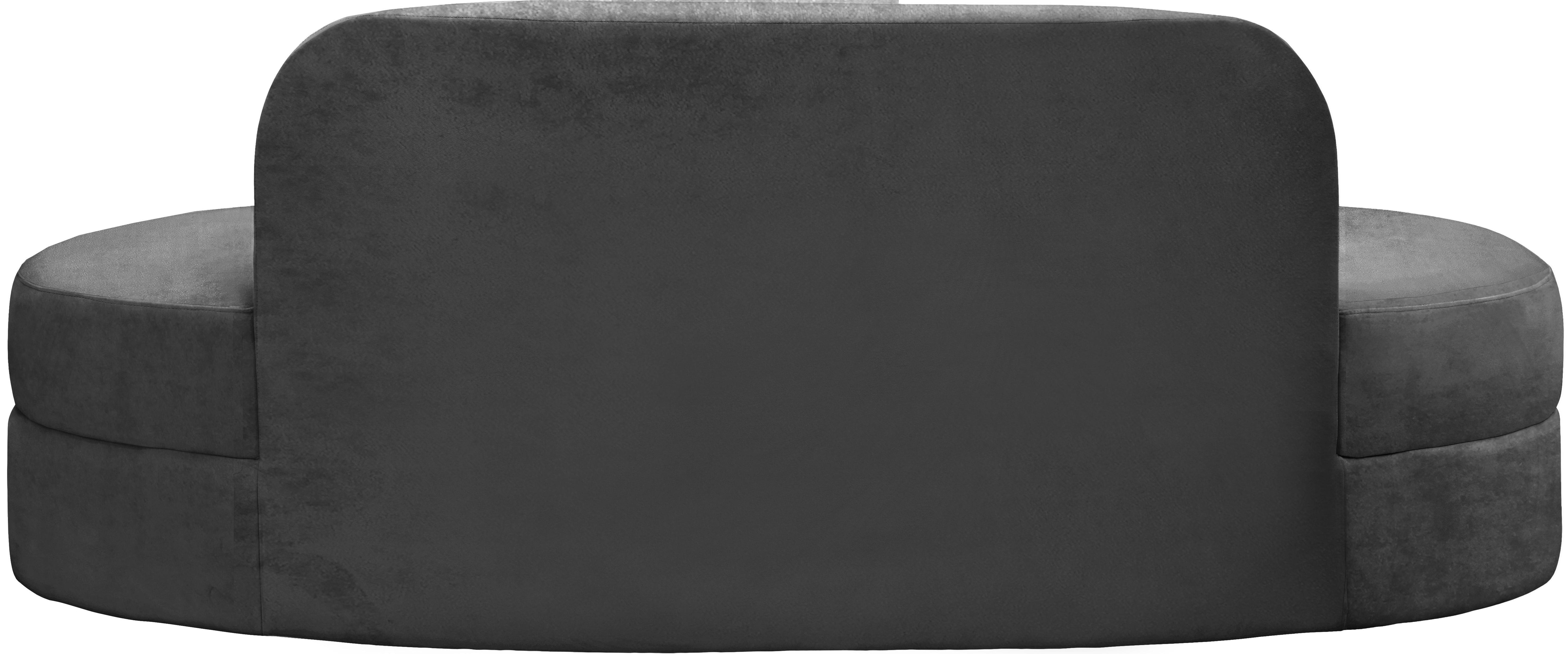 Mitzy Grey Velvet Sofa - Luxury Home Furniture (MI)