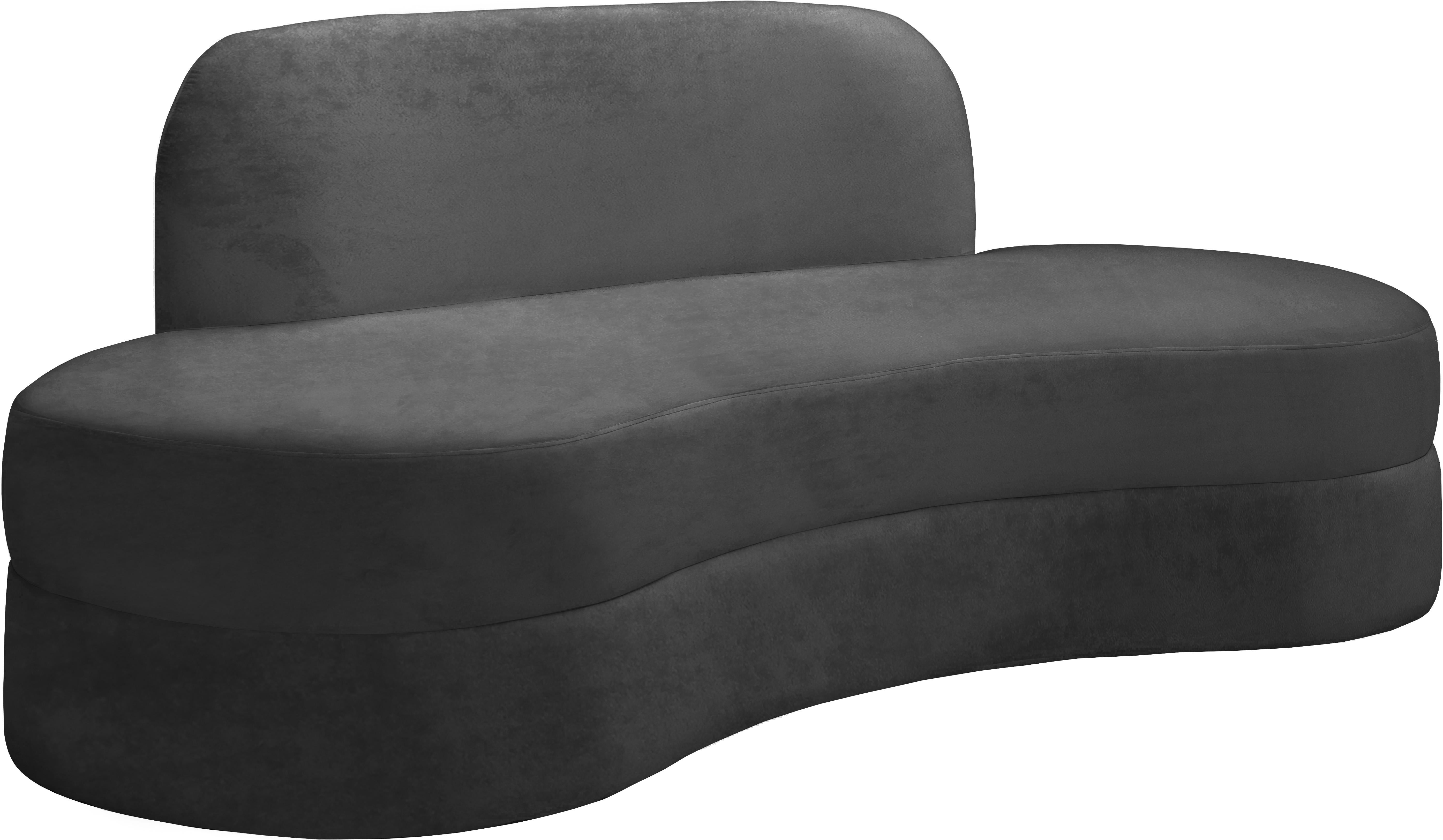 Mitzy Grey Velvet Sofa - Luxury Home Furniture (MI)