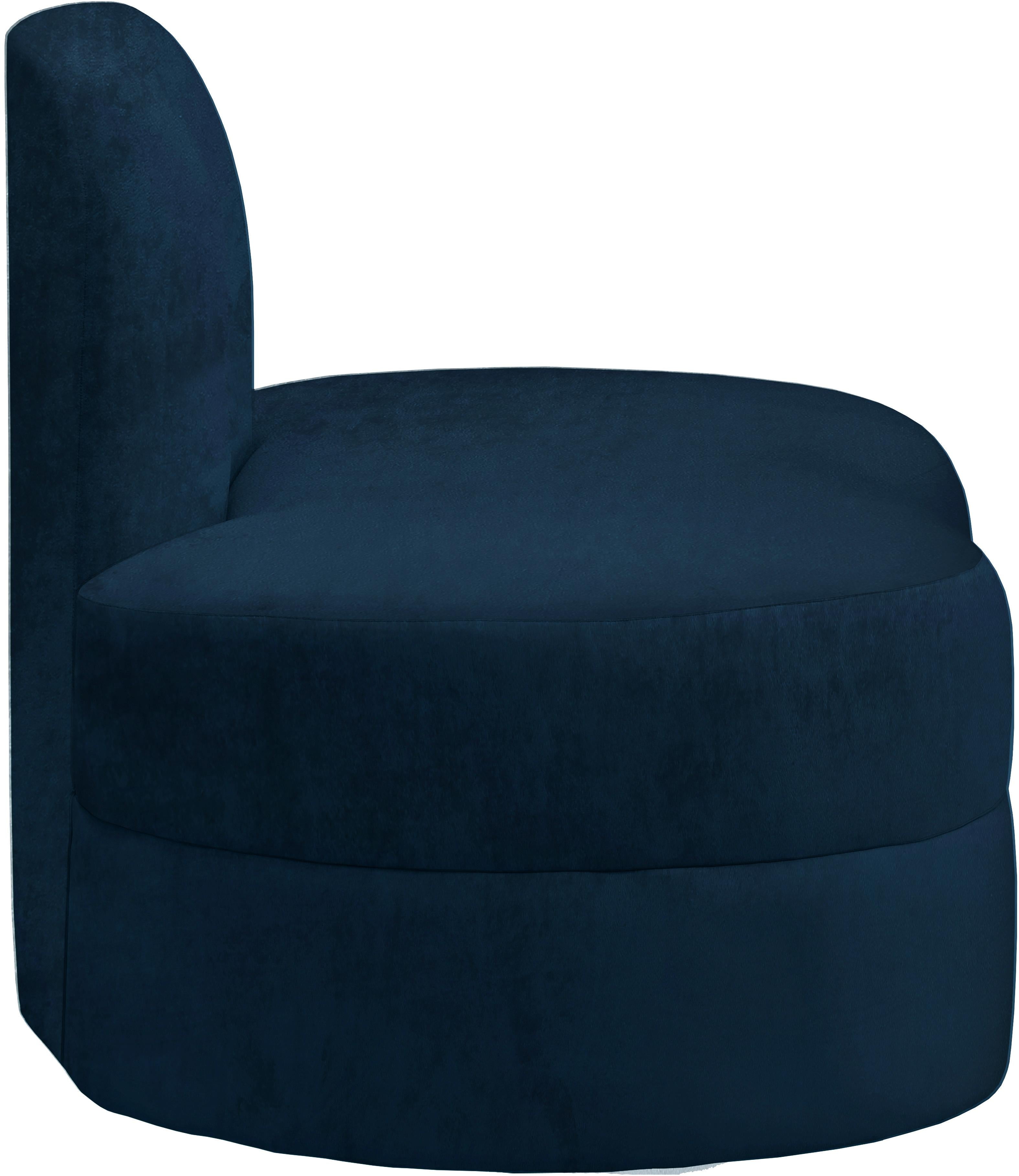Mitzy Navy Velvet Chair - Luxury Home Furniture (MI)