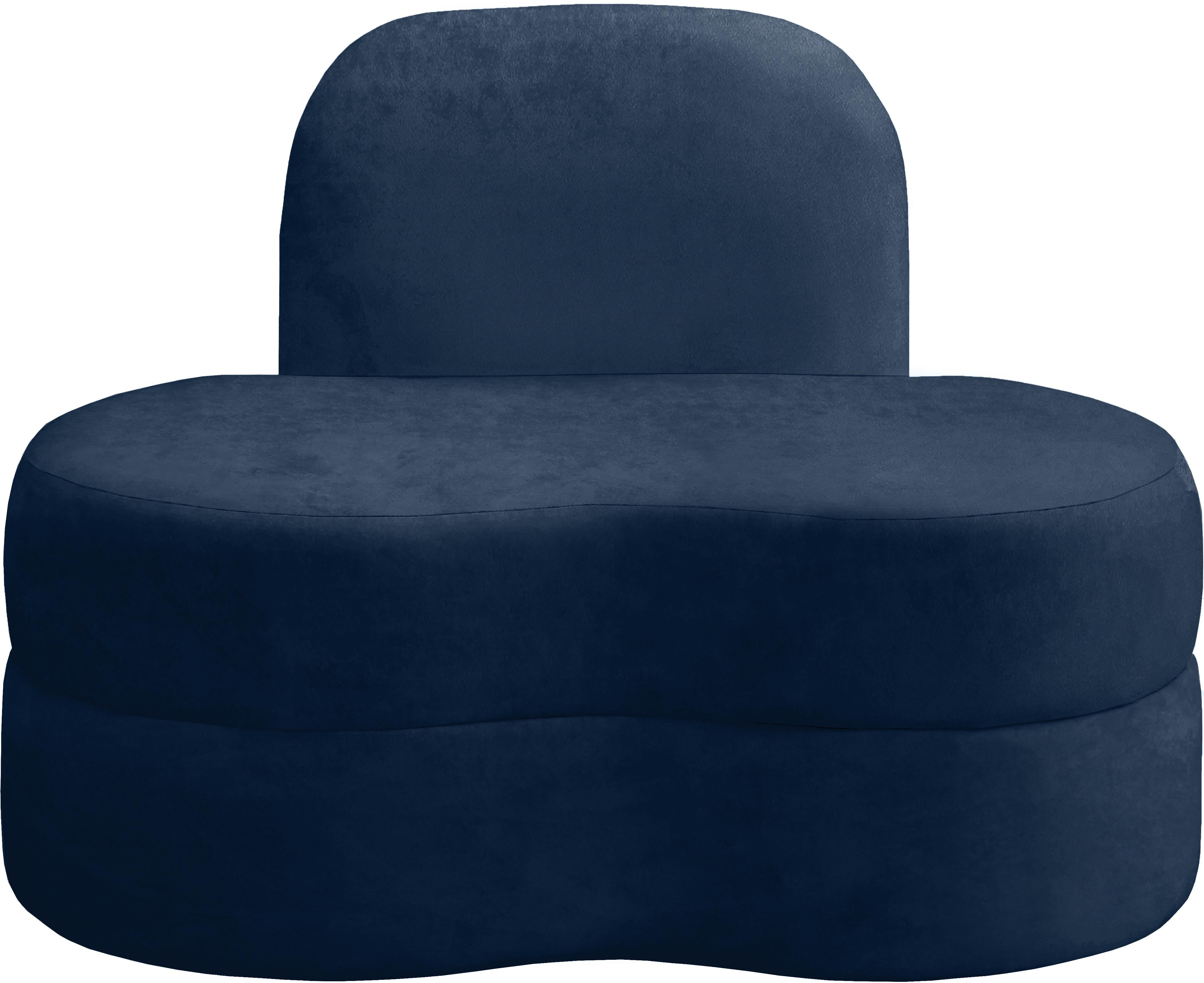 Mitzy Navy Velvet Chair - Luxury Home Furniture (MI)