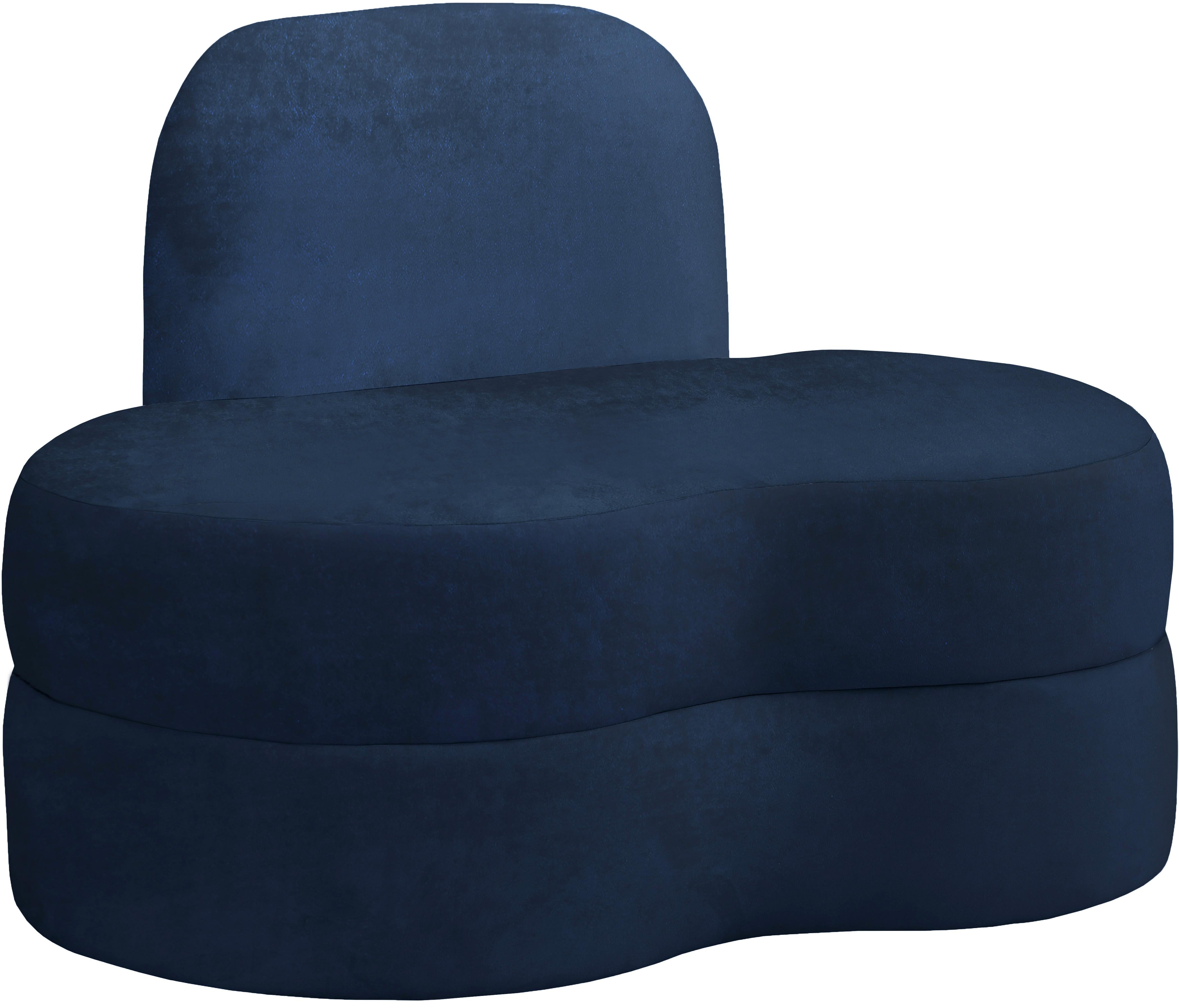 Mitzy Navy Velvet Chair - Luxury Home Furniture (MI)
