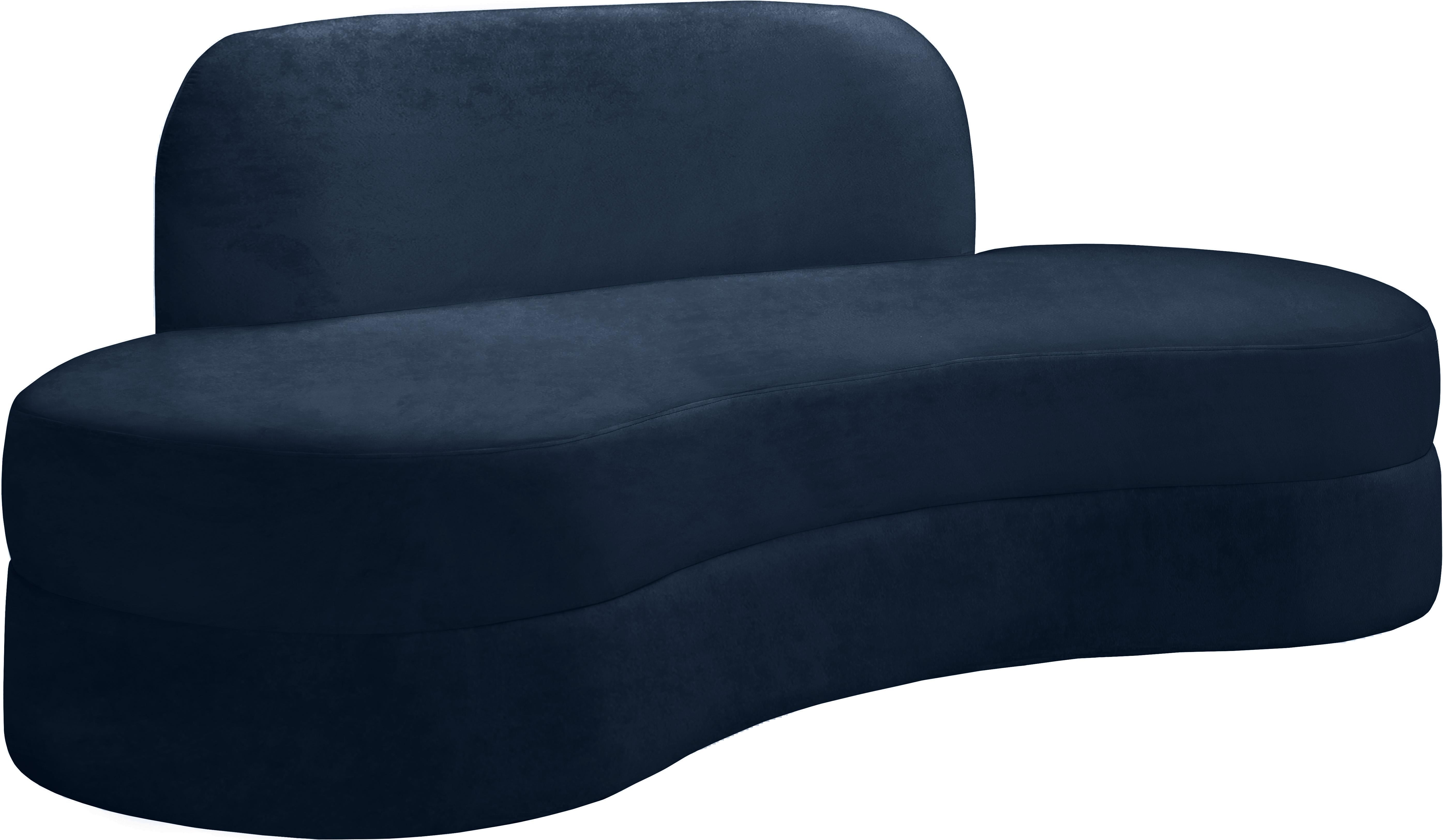 Mitzy Navy Velvet Sofa - Luxury Home Furniture (MI)