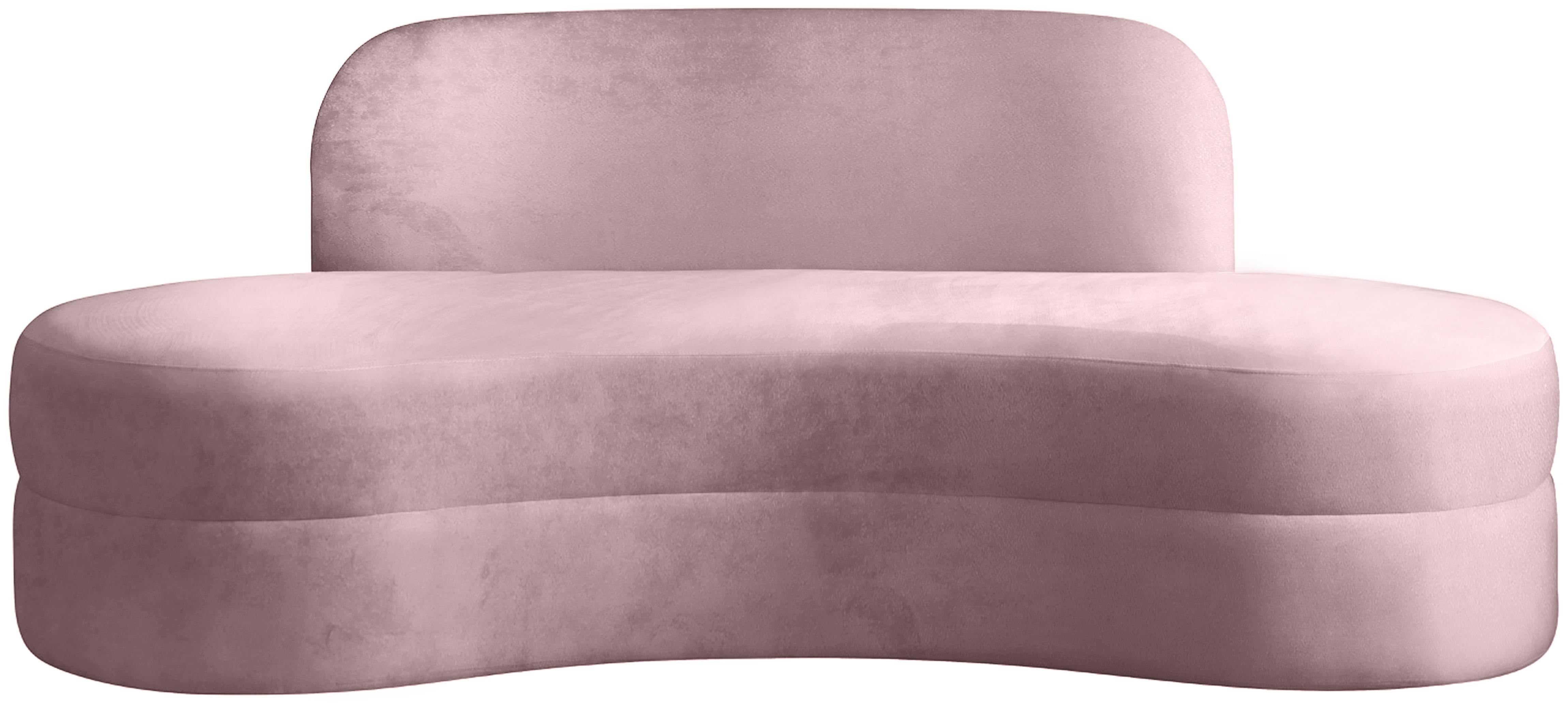 Mitzy Pink Velvet Sofa - Luxury Home Furniture (MI)