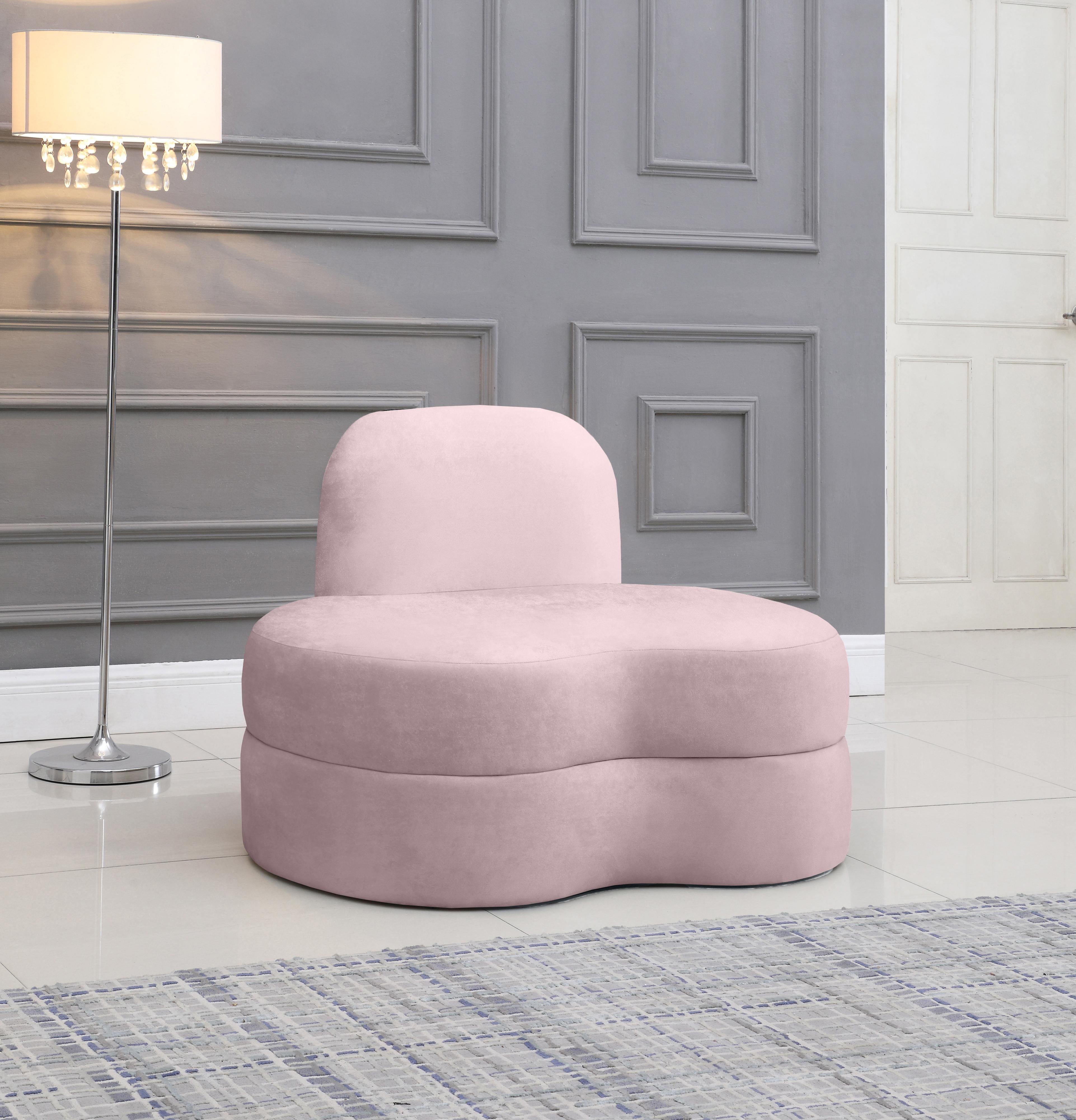 Mitzy Pink Velvet Chair - Luxury Home Furniture (MI)