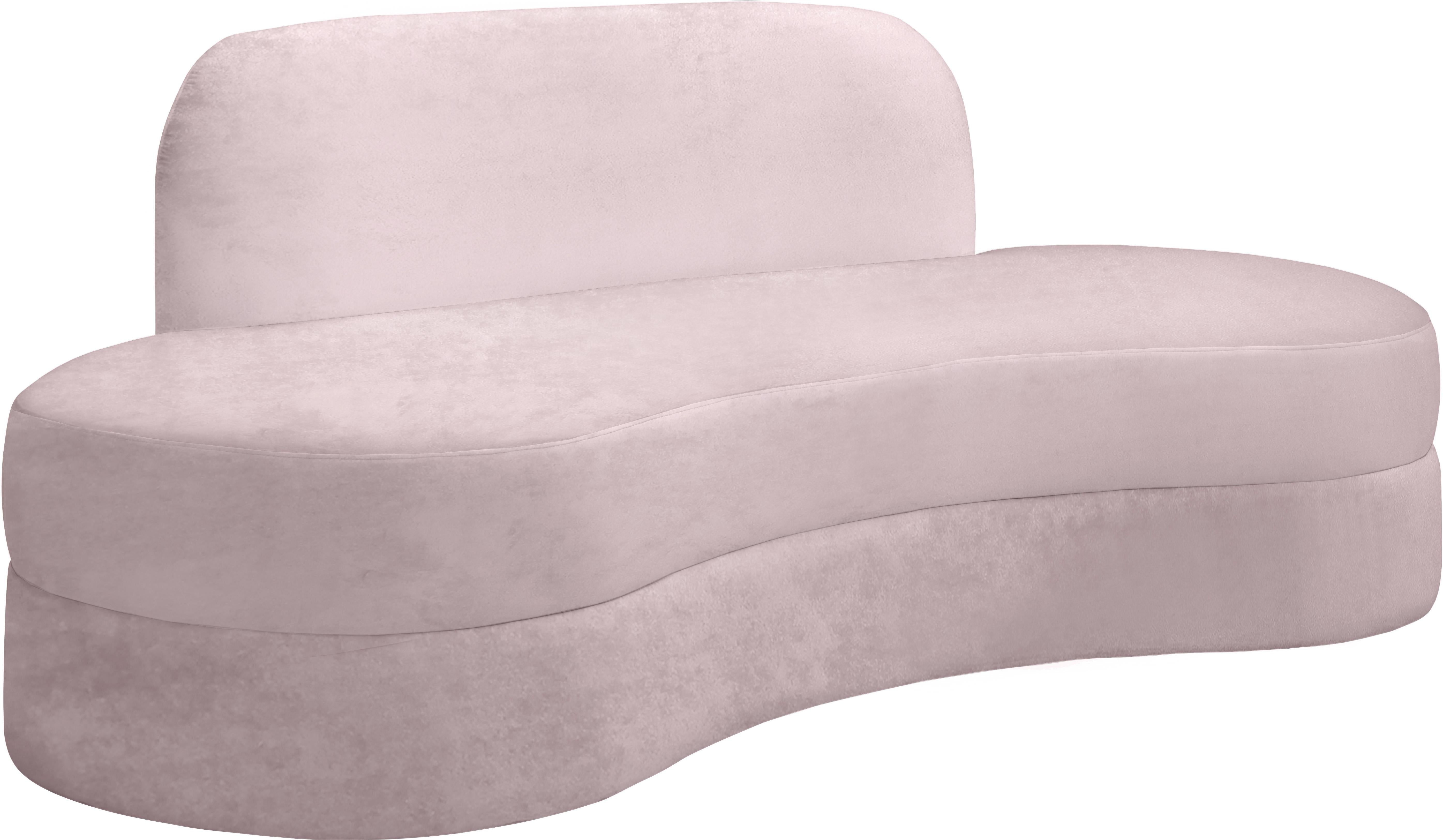 Mitzy Pink Velvet Sofa - Luxury Home Furniture (MI)