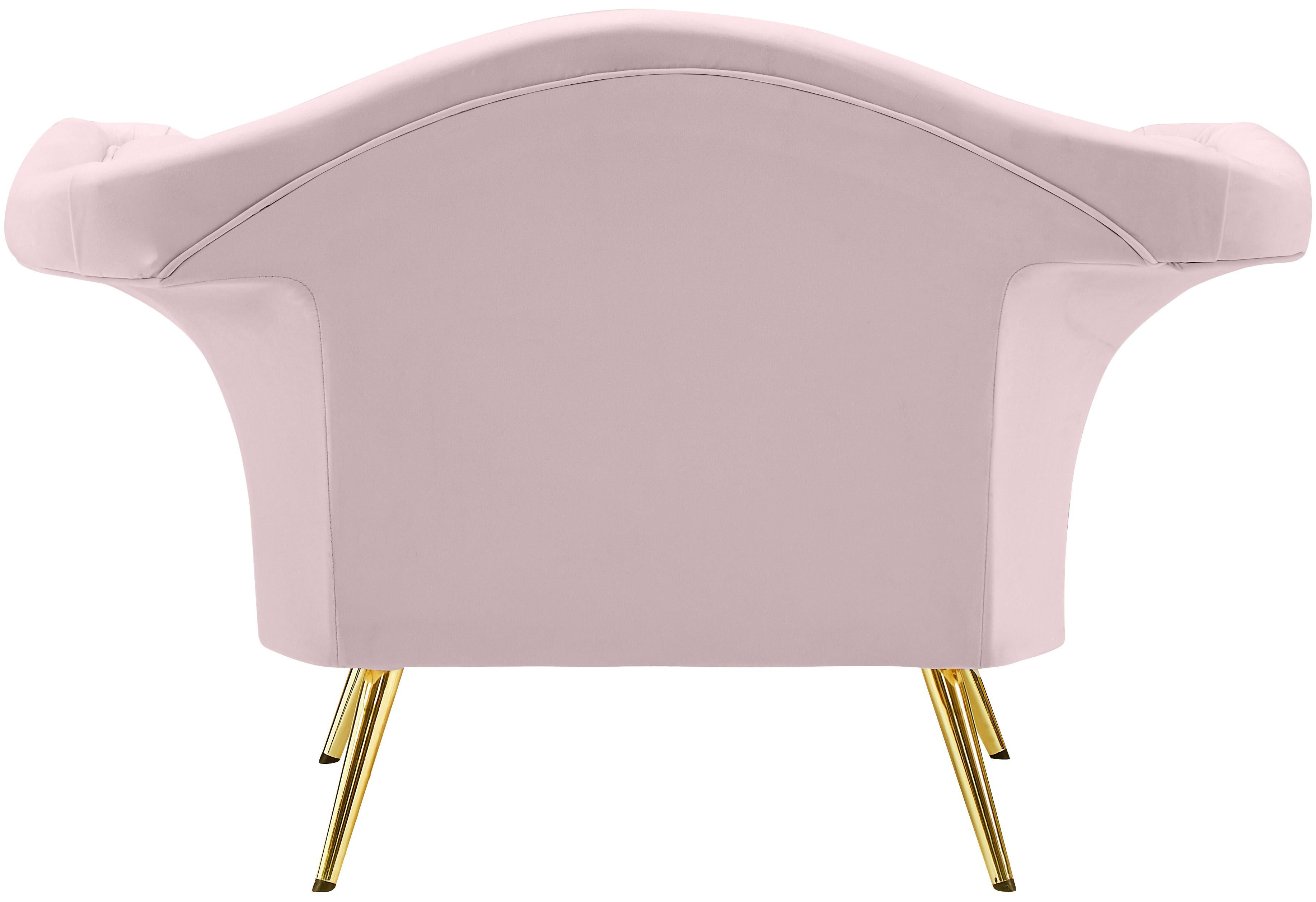 Lips Pink Velvet Chair - Luxury Home Furniture (MI)